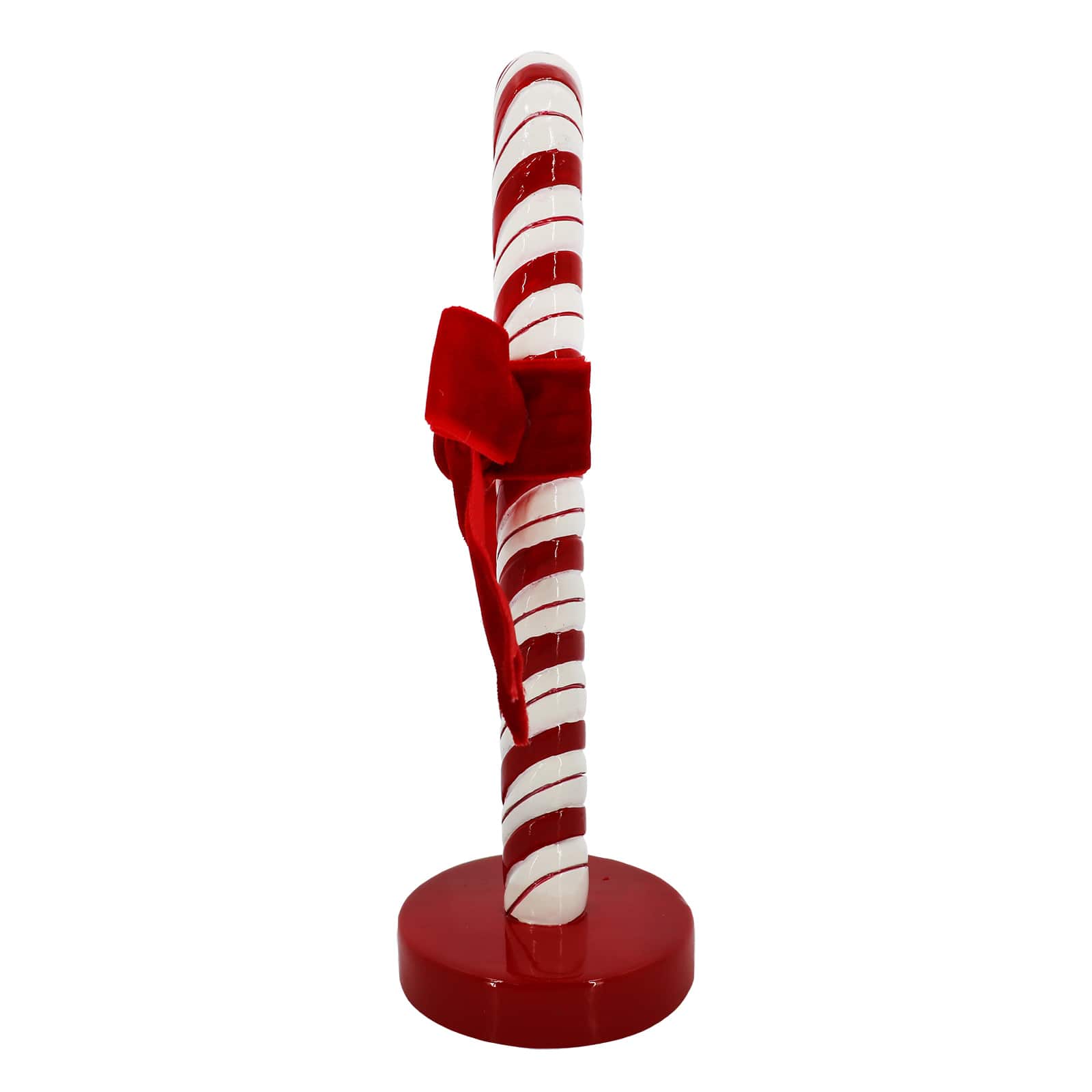 8&#x22; Red &#x26; White Candy Cane with Bow Tabletop D&#xE9;cor by Ashland&#xAE;