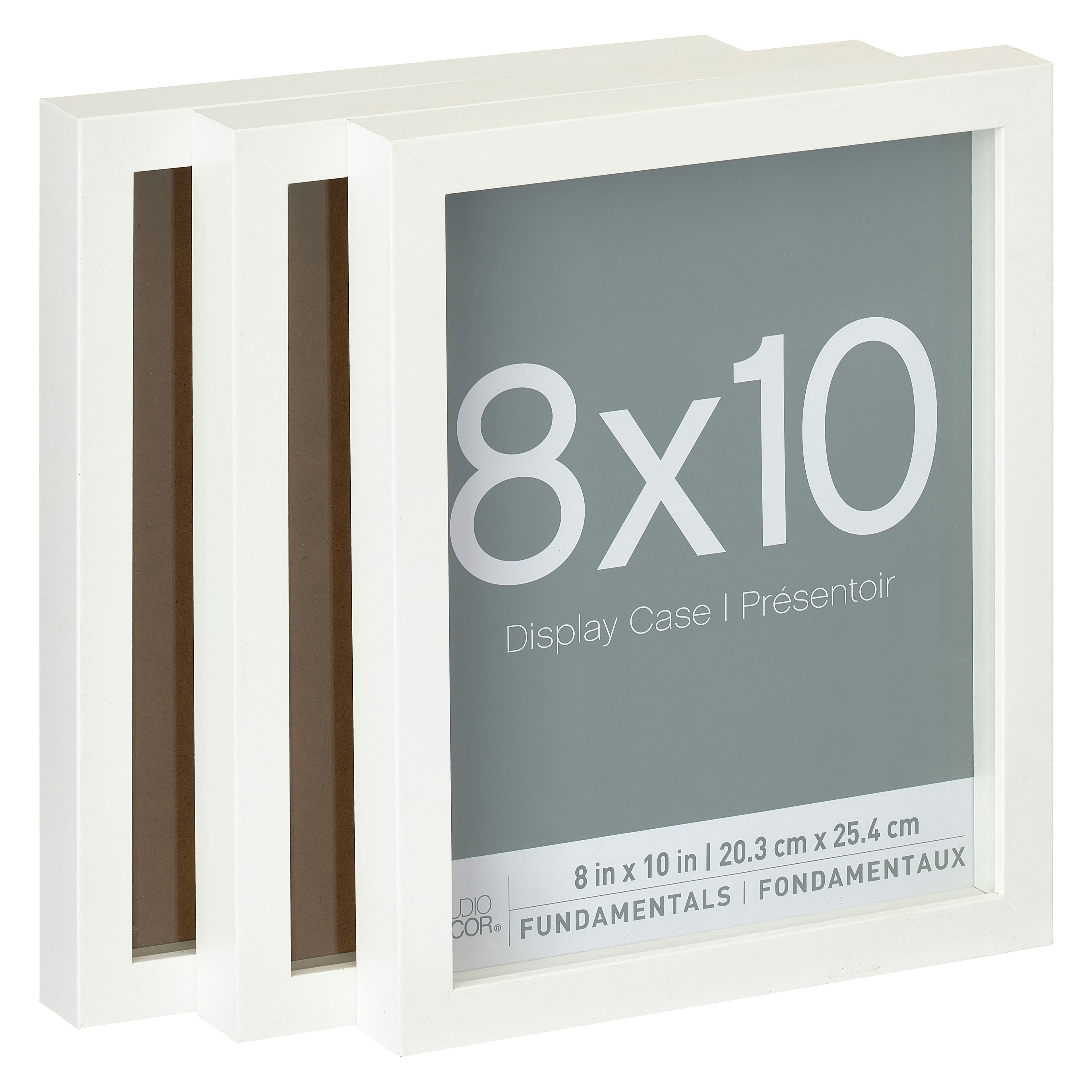 9 Packs: 3 ct. (27 total) White Fundamentals 8&#x22; x 10&#x22; Display Case by Studio D&#xE9;cor&#xAE;