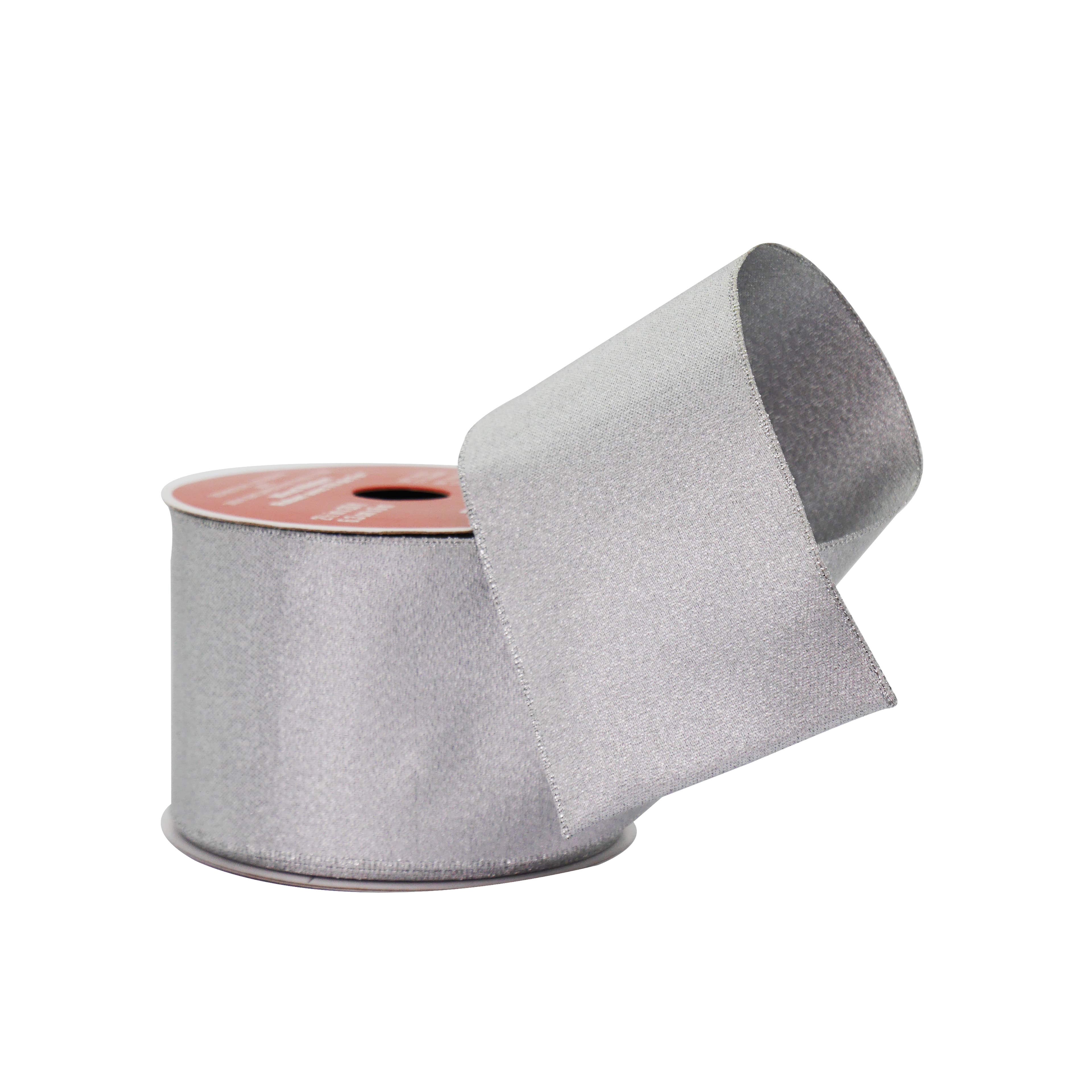 2.5&#x22; x 20ft. Silver Shimmer Wired Ribbon by Celebrate It&#xAE;