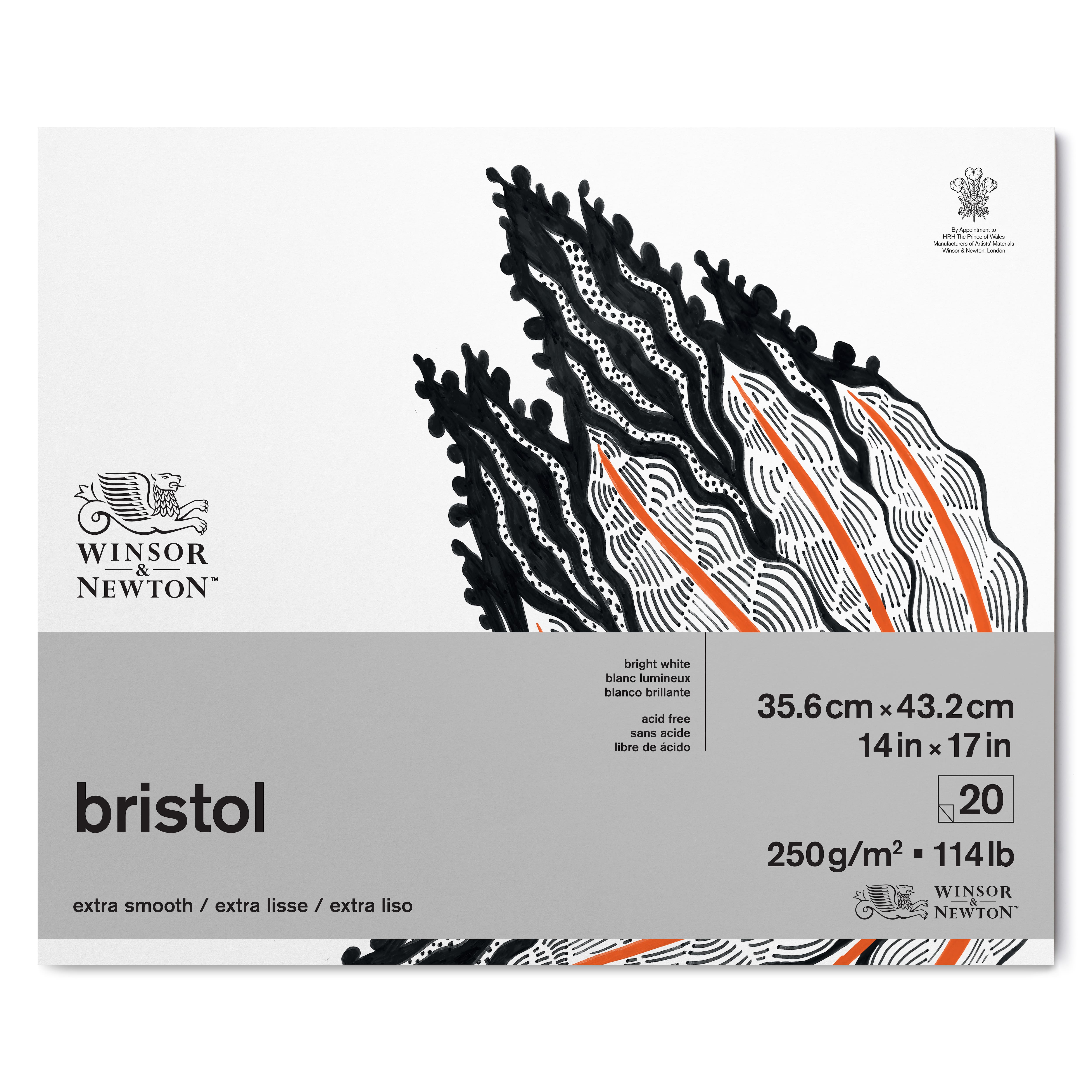 Winsor &#x26; Newton&#x2122; Bristol White 114lb. Paper Pad