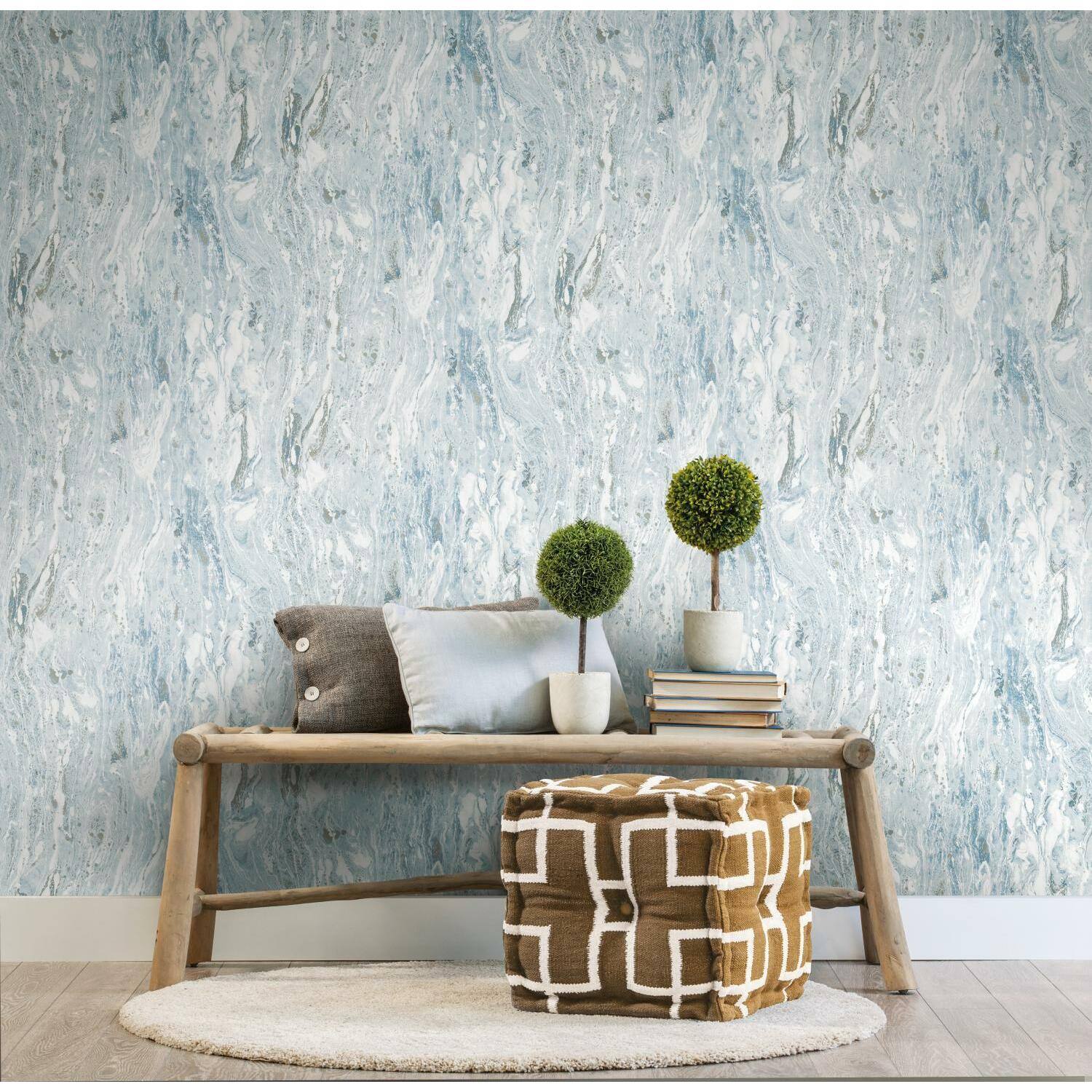 RoomMates Marble Seas Peel &#x26; Stick Wallpaper