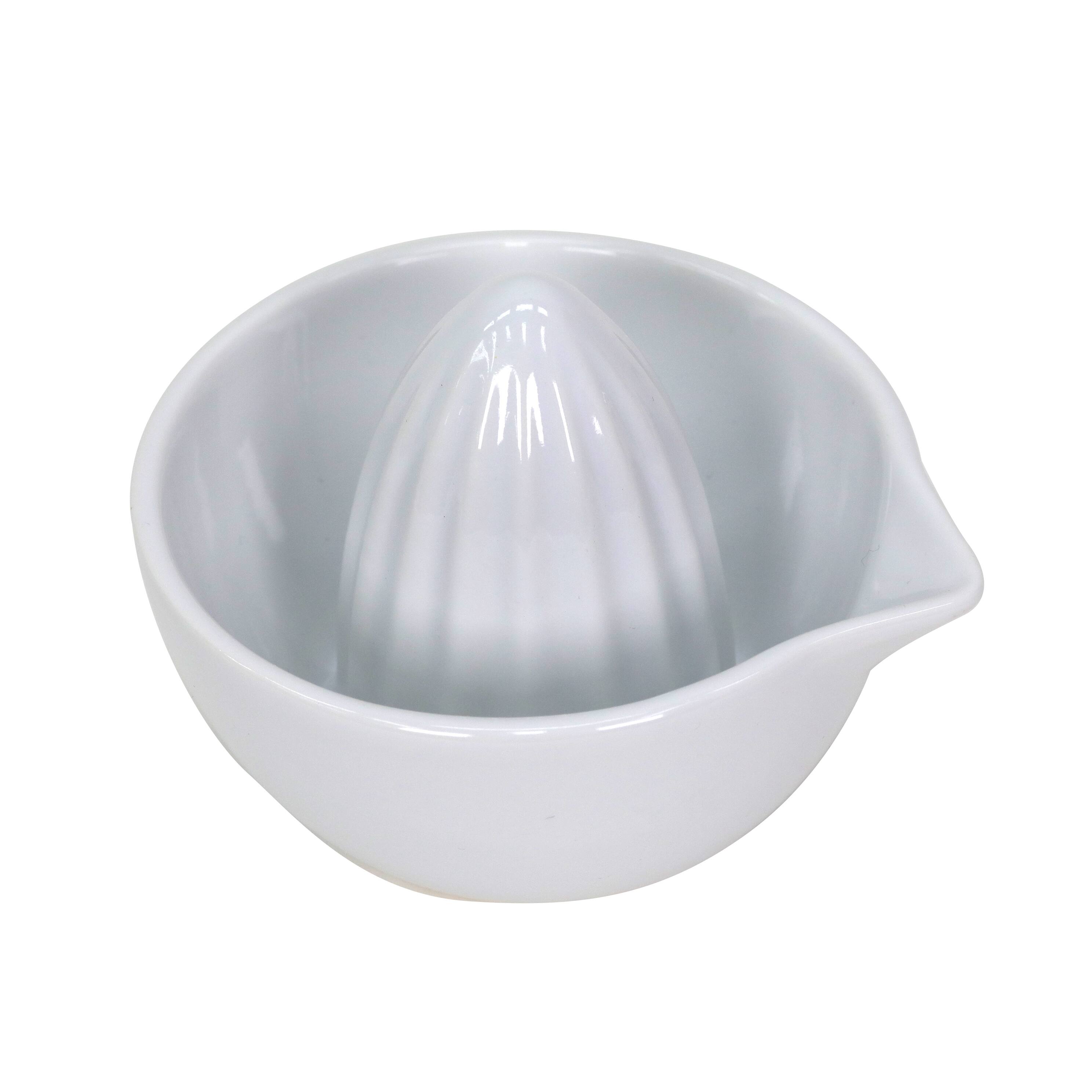 5&#x22; White Stoneware Lemon Juicer by Ashland&#xAE;