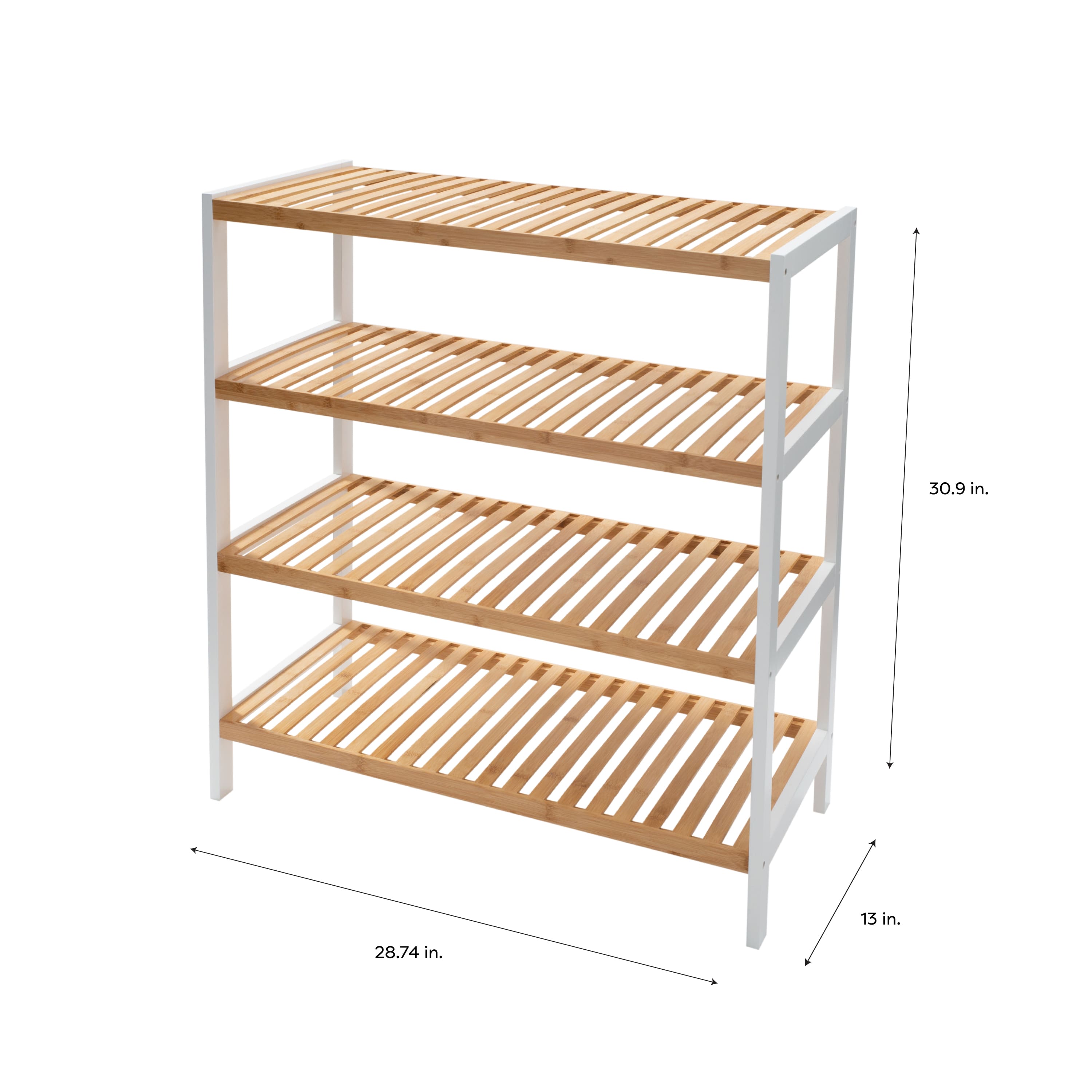 Organize It All Sonora Bamboo 4-Tier Shelf