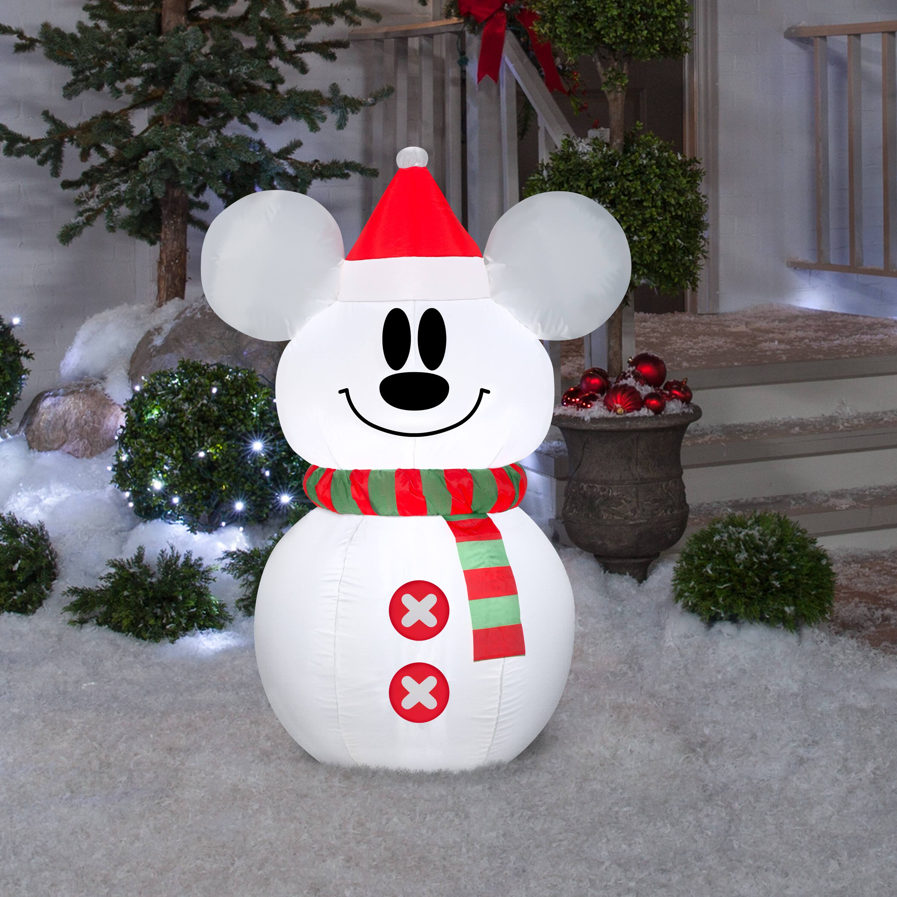 3.5ft. Airblown® Inflatable Christmas Mickey Mouse Snowman
