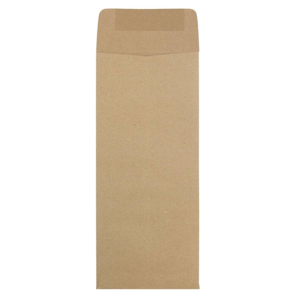 JAM Paper #12 Brown Kraft Paper Bag Policy Business Premium Envelopes, 25ct.