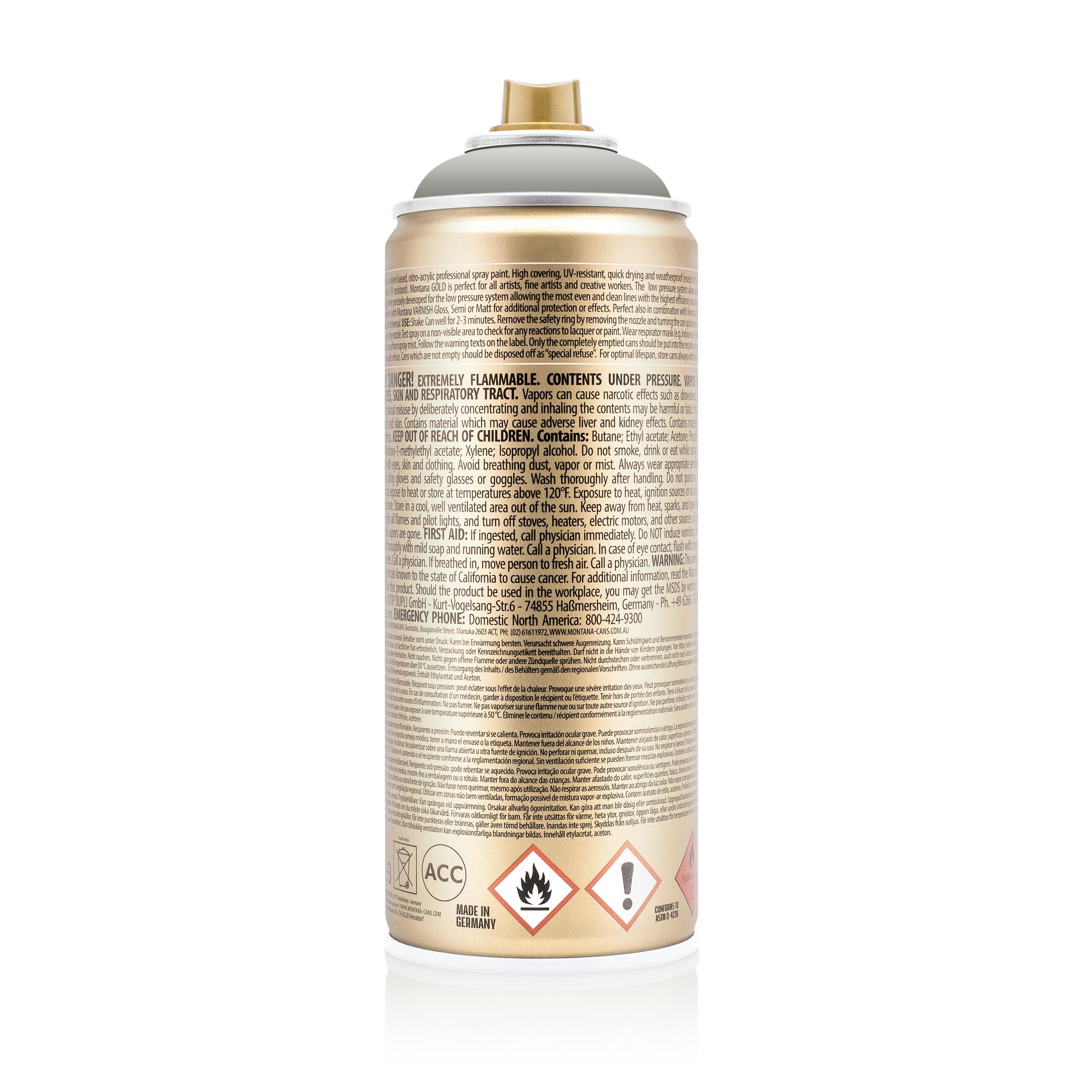 Montana&#x2122; Gold Acrylic Professional Spray Paint