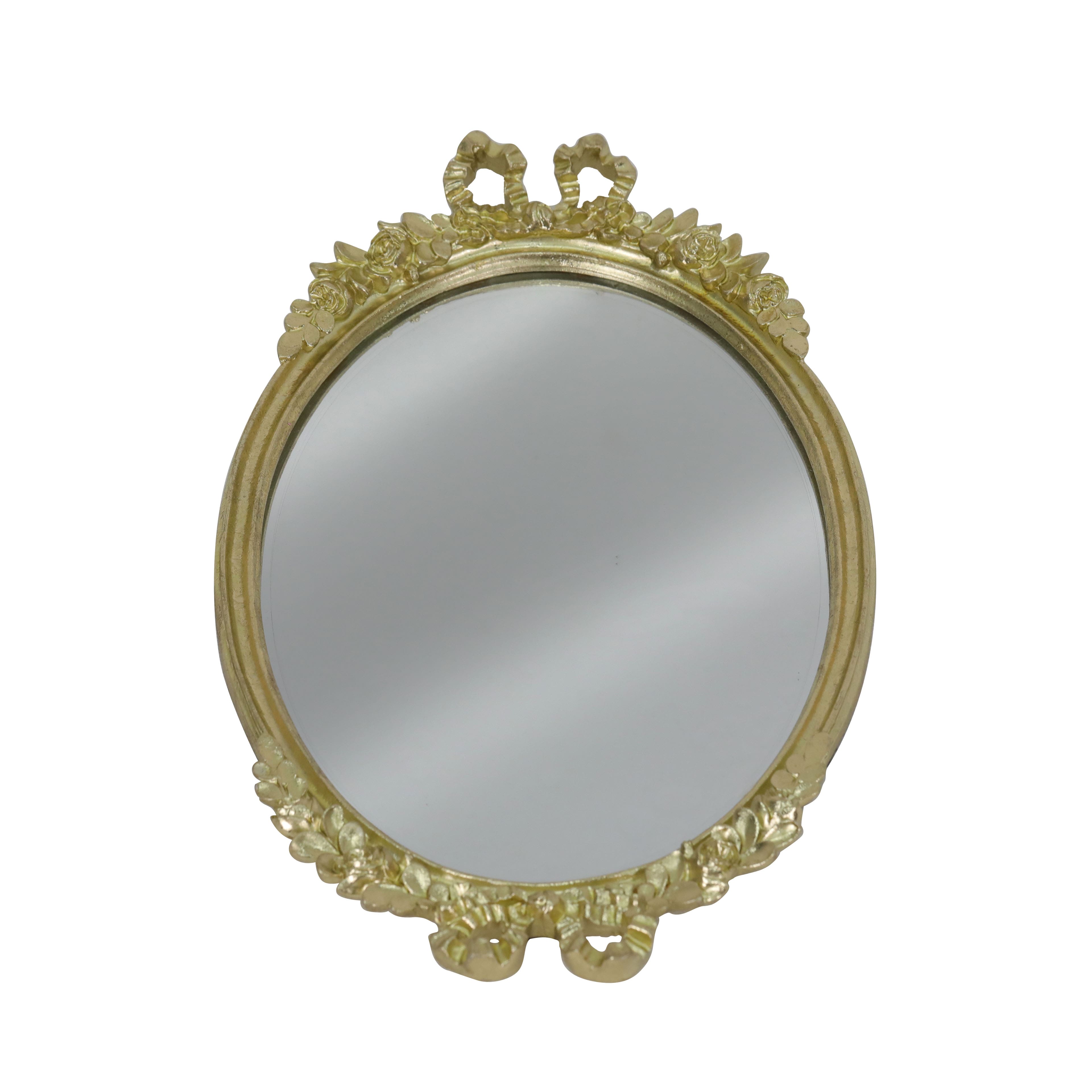 14&#x22; Gold Bow Mirror Tray Decoration by Ashland&#xAE;