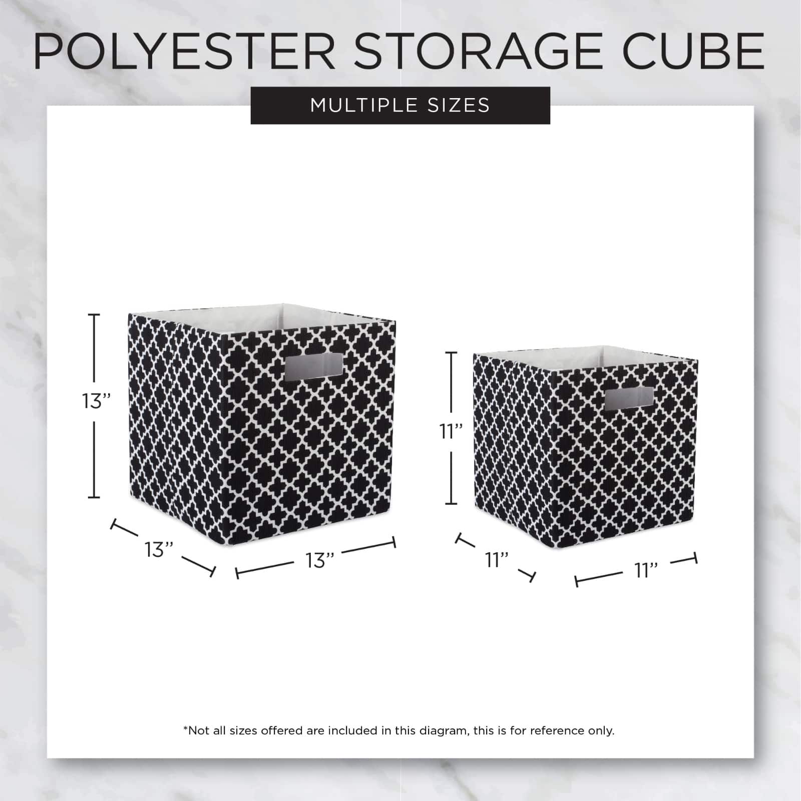 DII&#xAE; 11&#x22; Polyester Solid Storage Cube
