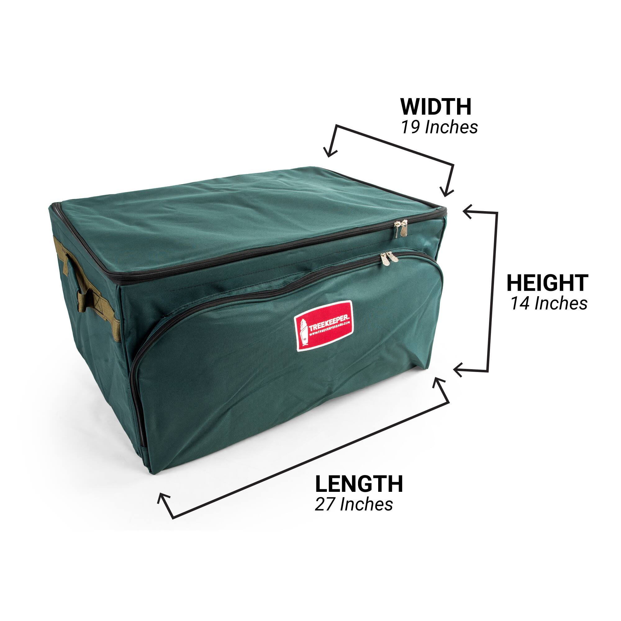 TreeKeeper 72ct. 4&#x22; Christmas Ornament Storage Box with Front Pocket