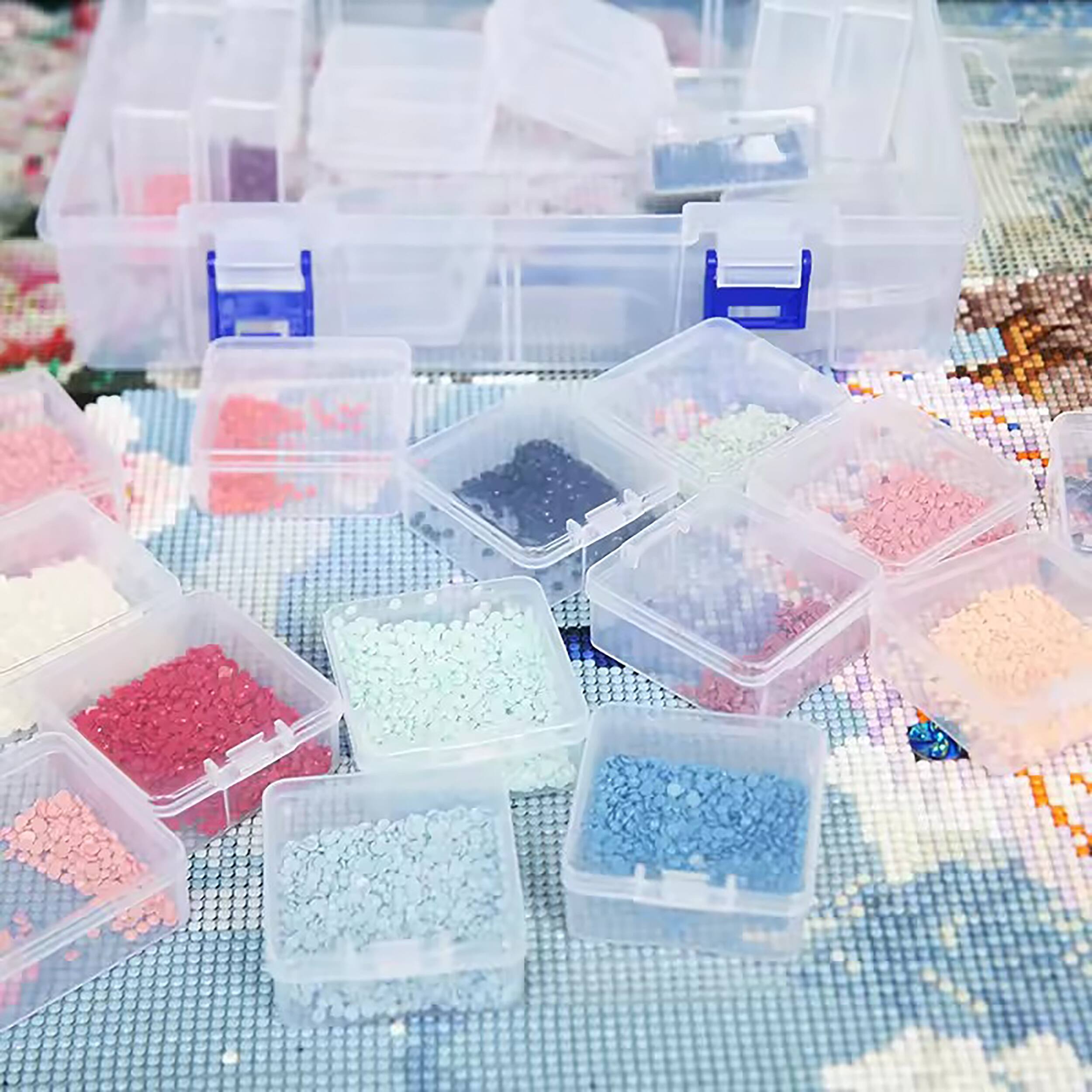 Sparkly Selections Diamond Painting Storage Container with 52 Compartment Cases