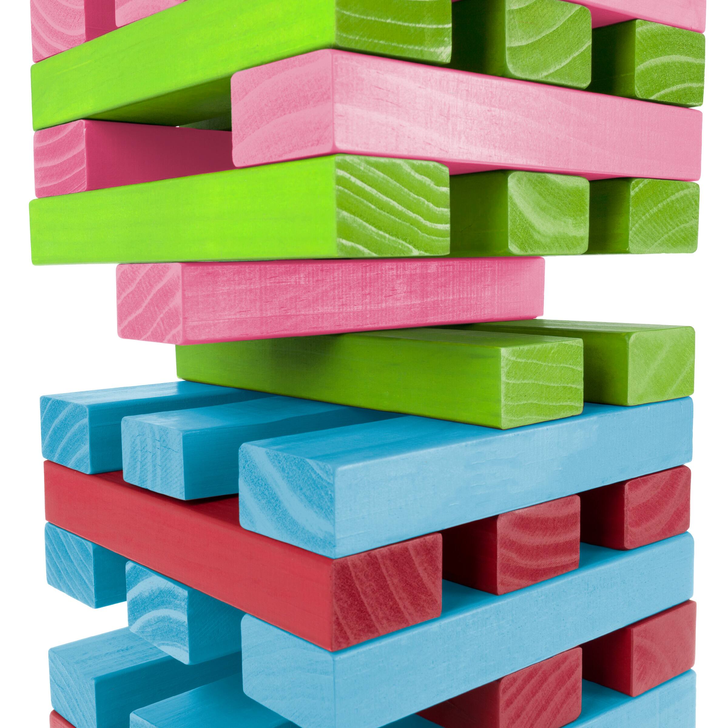 Toy Time Nontraditional Giant Wooden Blocks Tower Stacking Game