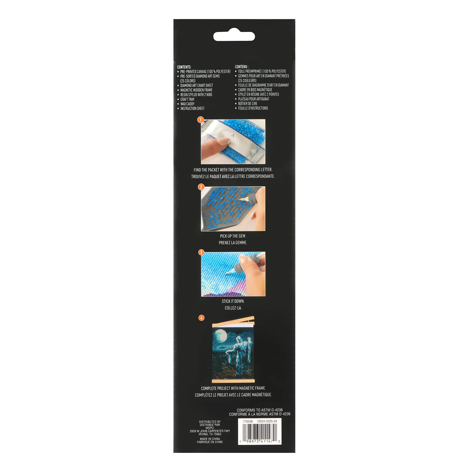 8&#x22; x 10&#x22; Mummy Diamond Art Kit with Magnetic Frame by Make Market&#xAE;