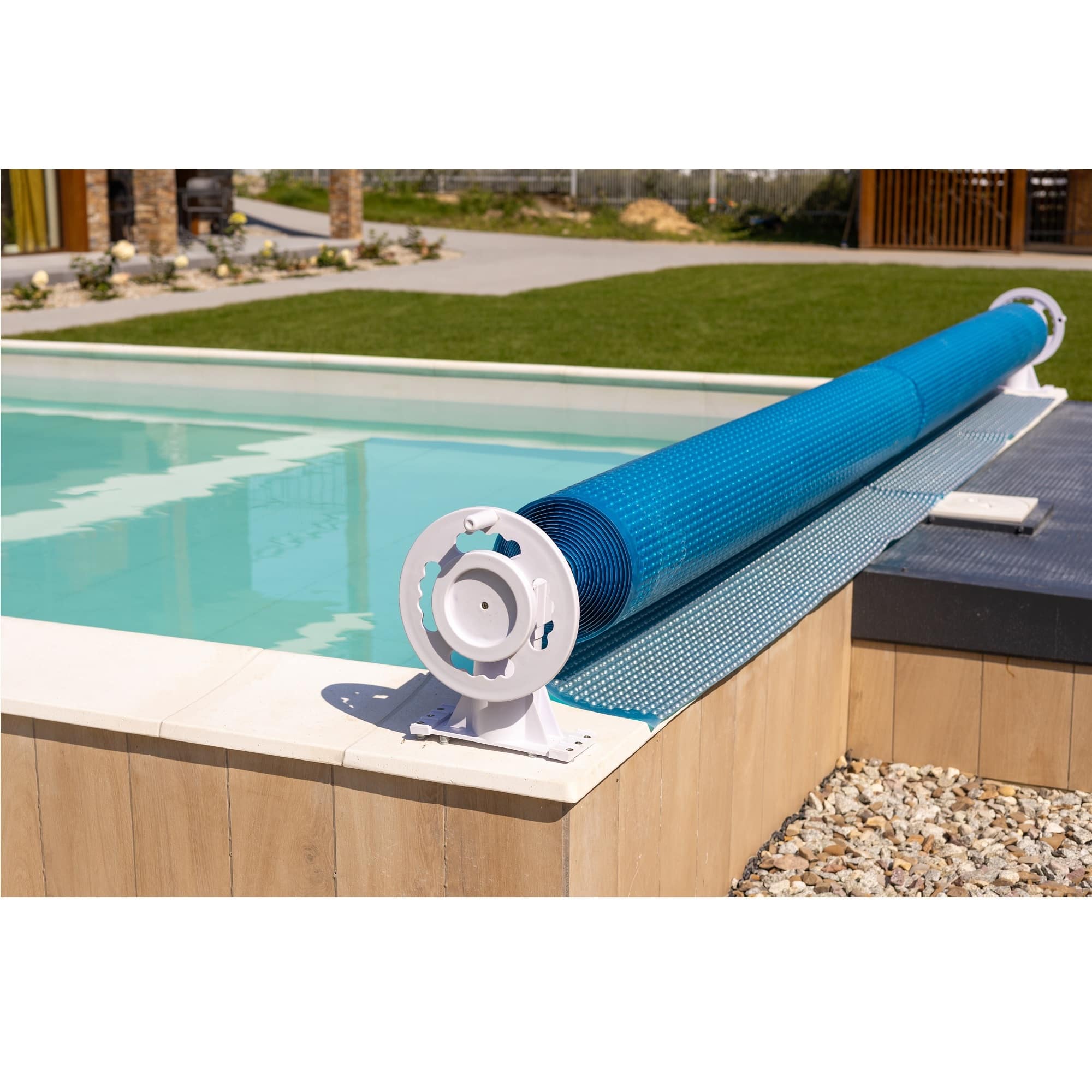 Swimline HydroTools Above Ground Pool Solar Cover Blanket Reel System