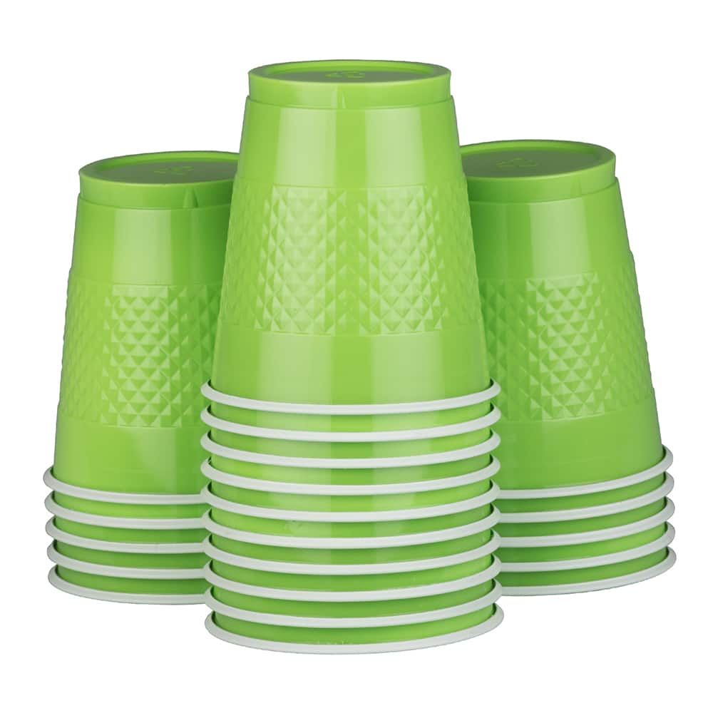 Festive Green Paper Cups 20ct