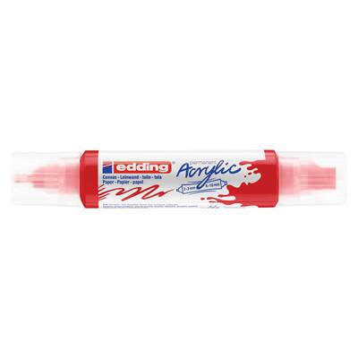 Pennarello Acrilico 3D Edding 5400 Double Liner – Blu Genziana, Doppia Punta Per Effetti Tridimensionali Su Tela, Legno E Terracotta - 5