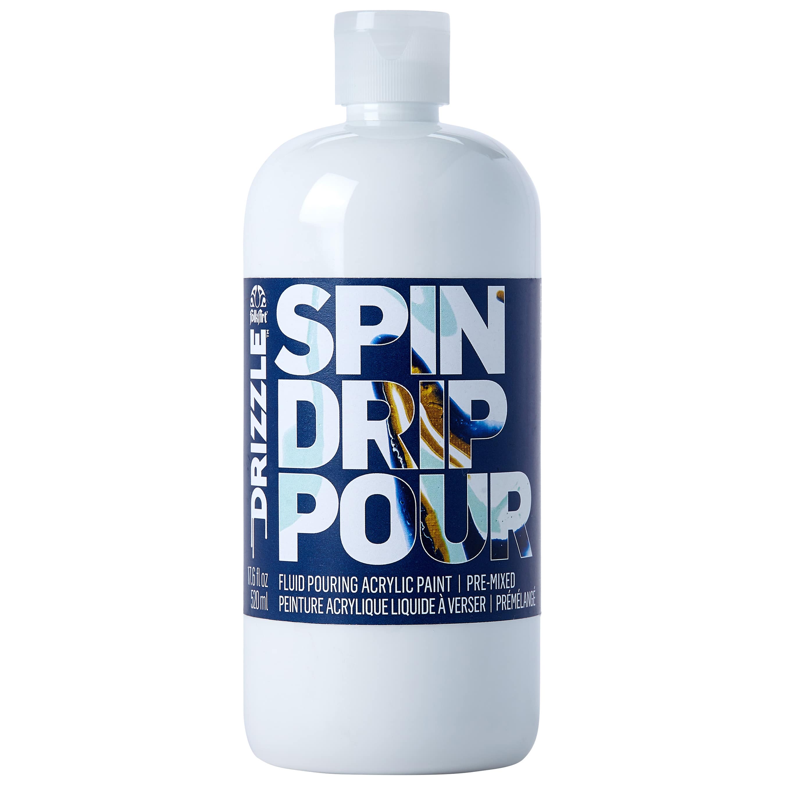 6 Pack: FolkArt® Drizzle™ Pre-Mixed Fluid Pouring Acrylic Paint, 17.6oz.