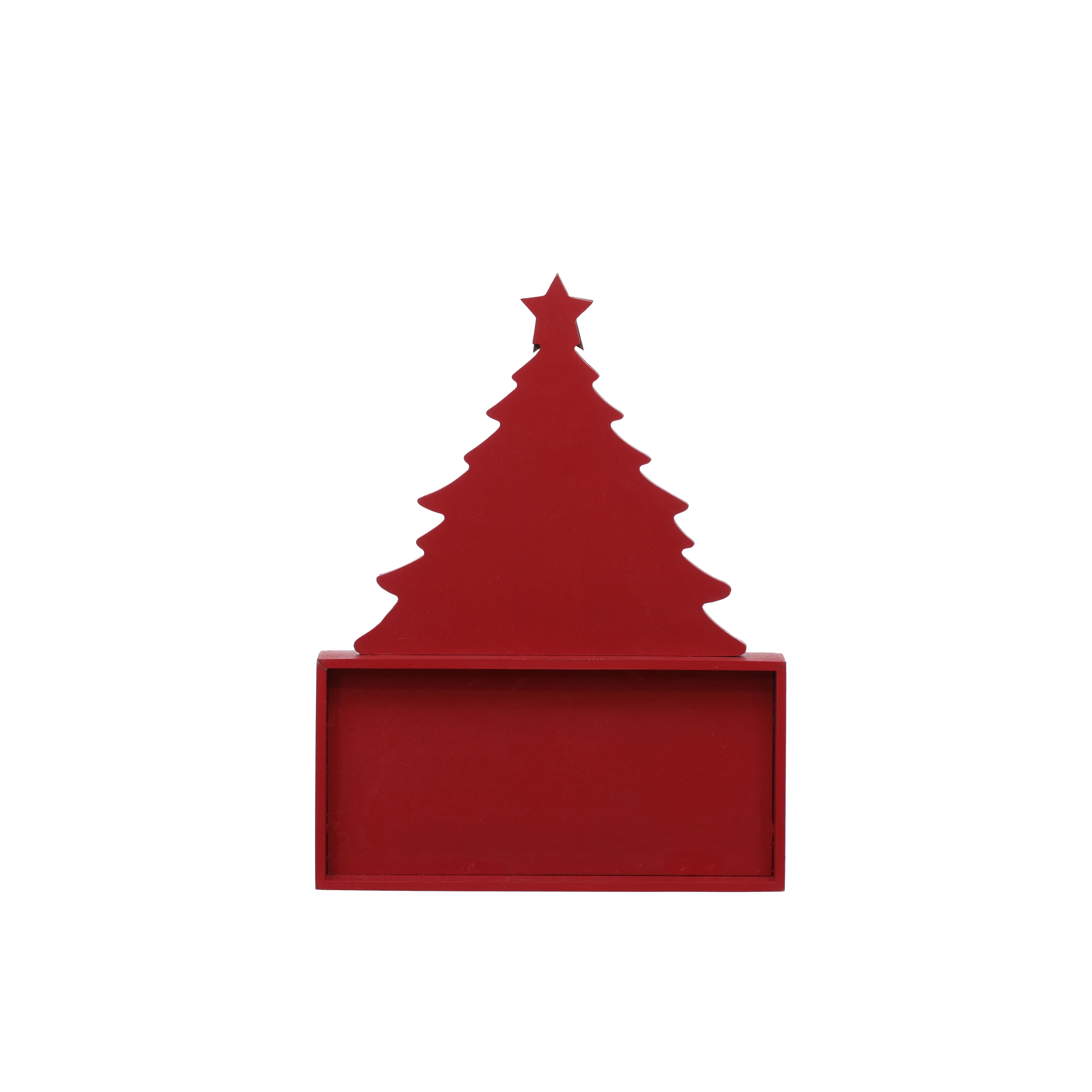 12&#x22; Red &#x26; White Christmas Tree with Santa Countdown Tabletop D&#xE9;cor by Ashland&#xAE;