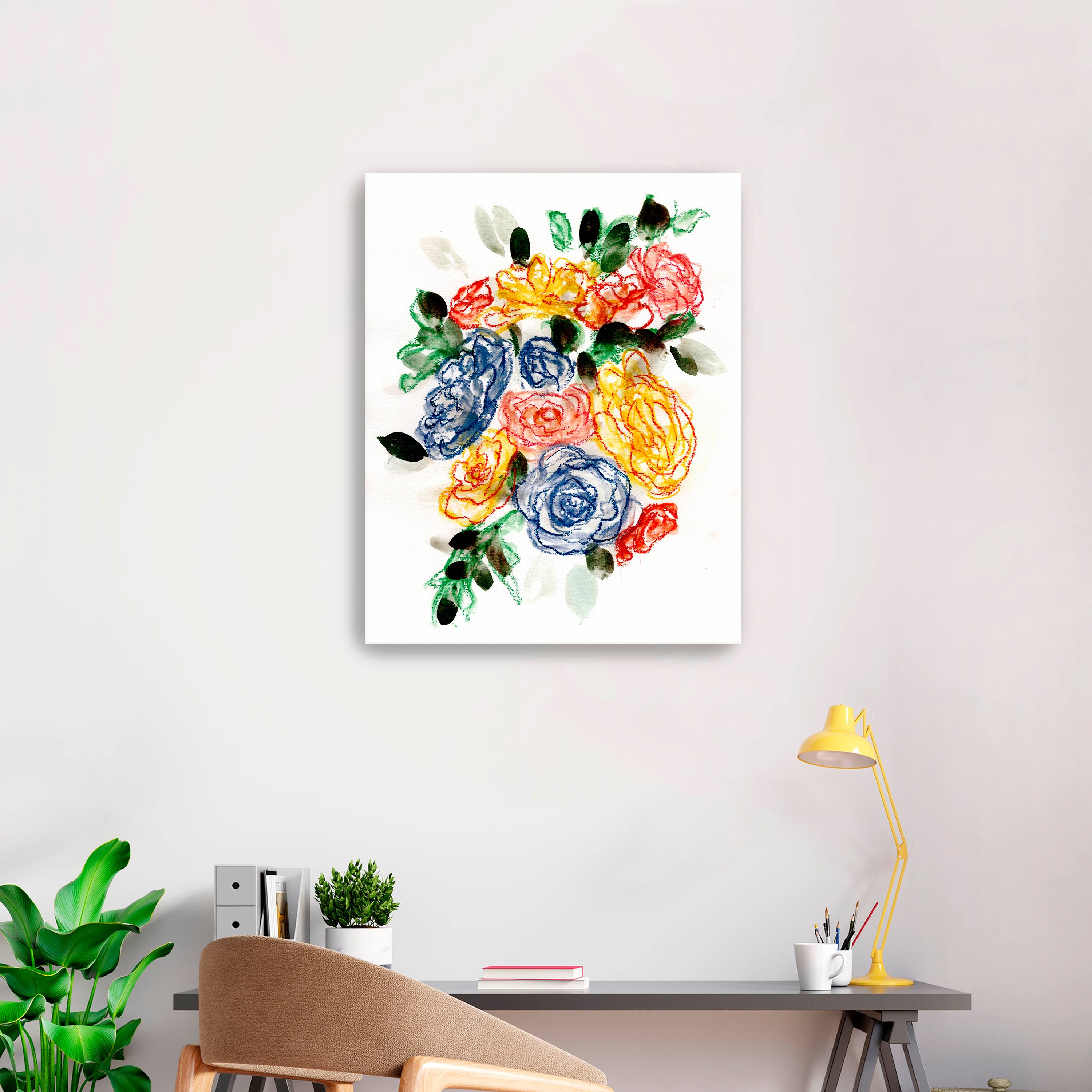 Chalky Blue Yellow II Canvas Giclee