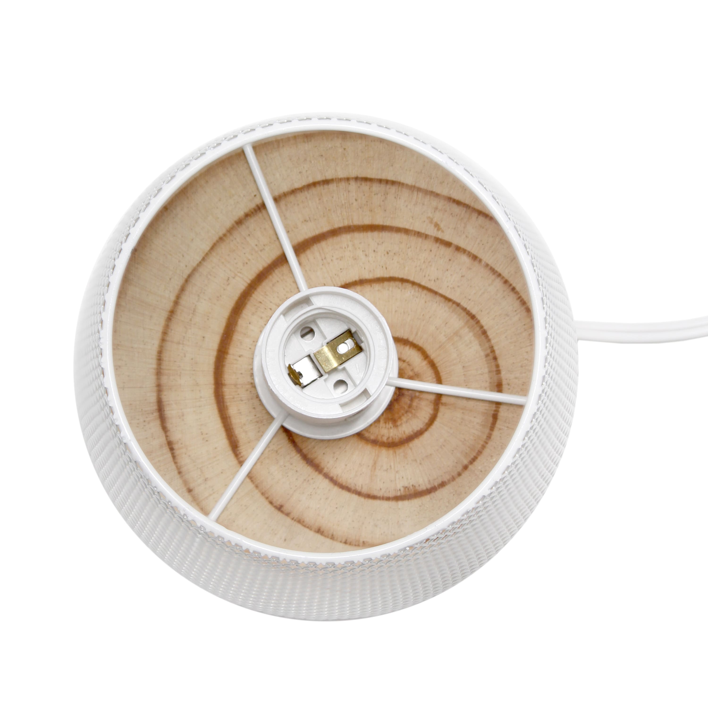 Simple Designs 9" Wired Mesh Uplight Table Lamp