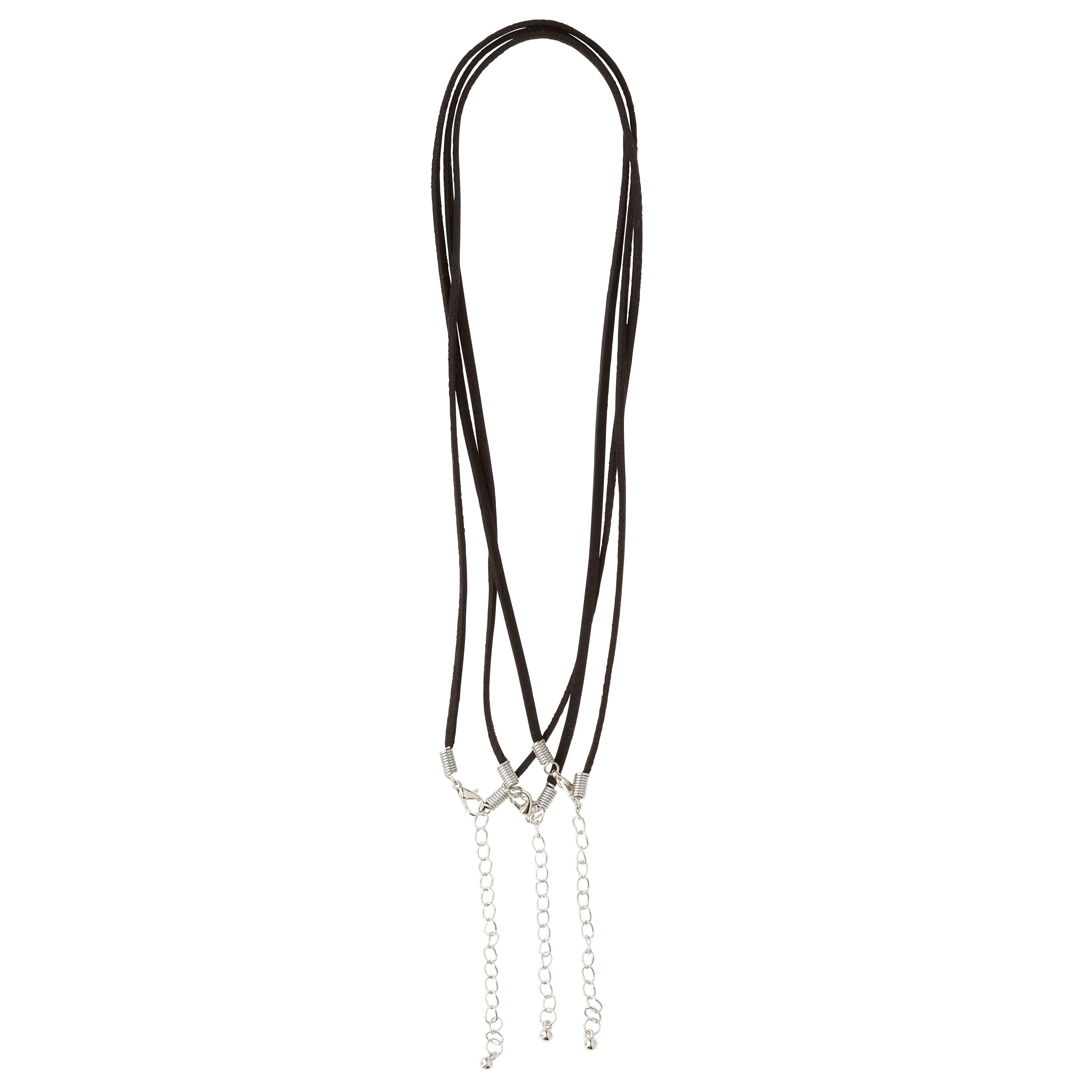 Black Suede Cording Necklace by Bead Landing&#x2122;