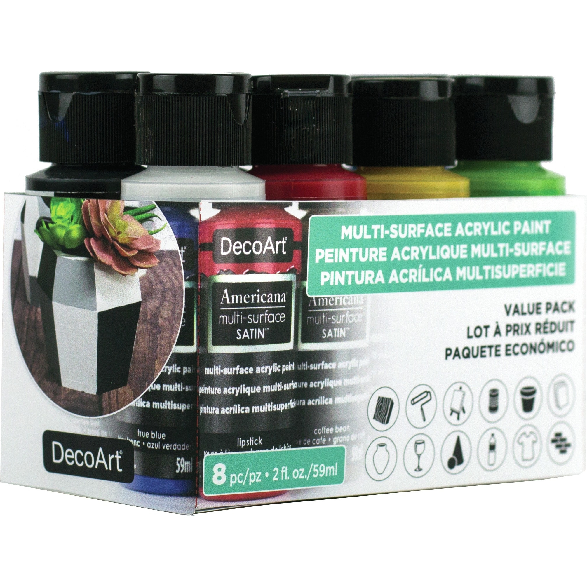 DecoArt® Americana® Multi-Surface Satin™ Acrylic Paint Value Pack