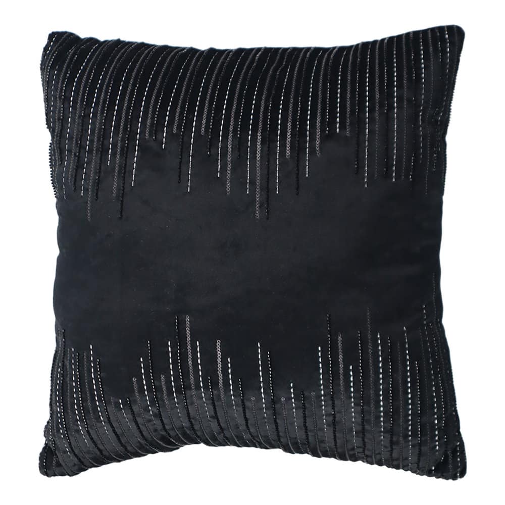 16&#x22; x 16&#x22; Black Velvet Throw Pillow by Ashland&#xAE;