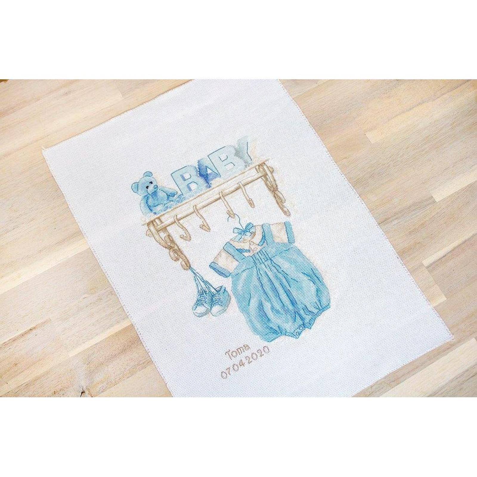 Luca-s Baby Boy Birth Counted Cross Stitch Kit