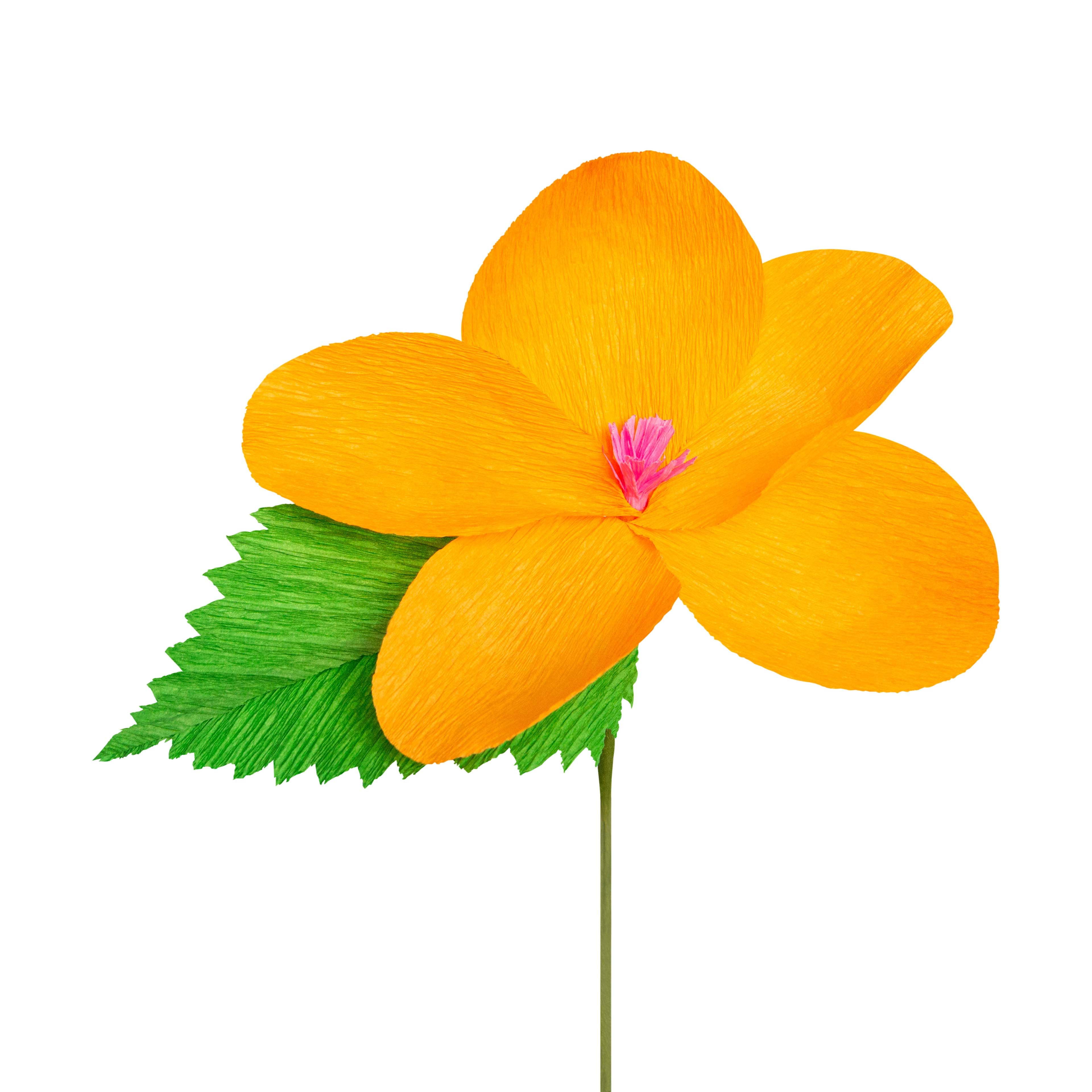 Small Hibiscus Crepe Paper Flower Kit by Recollections&#x2122;