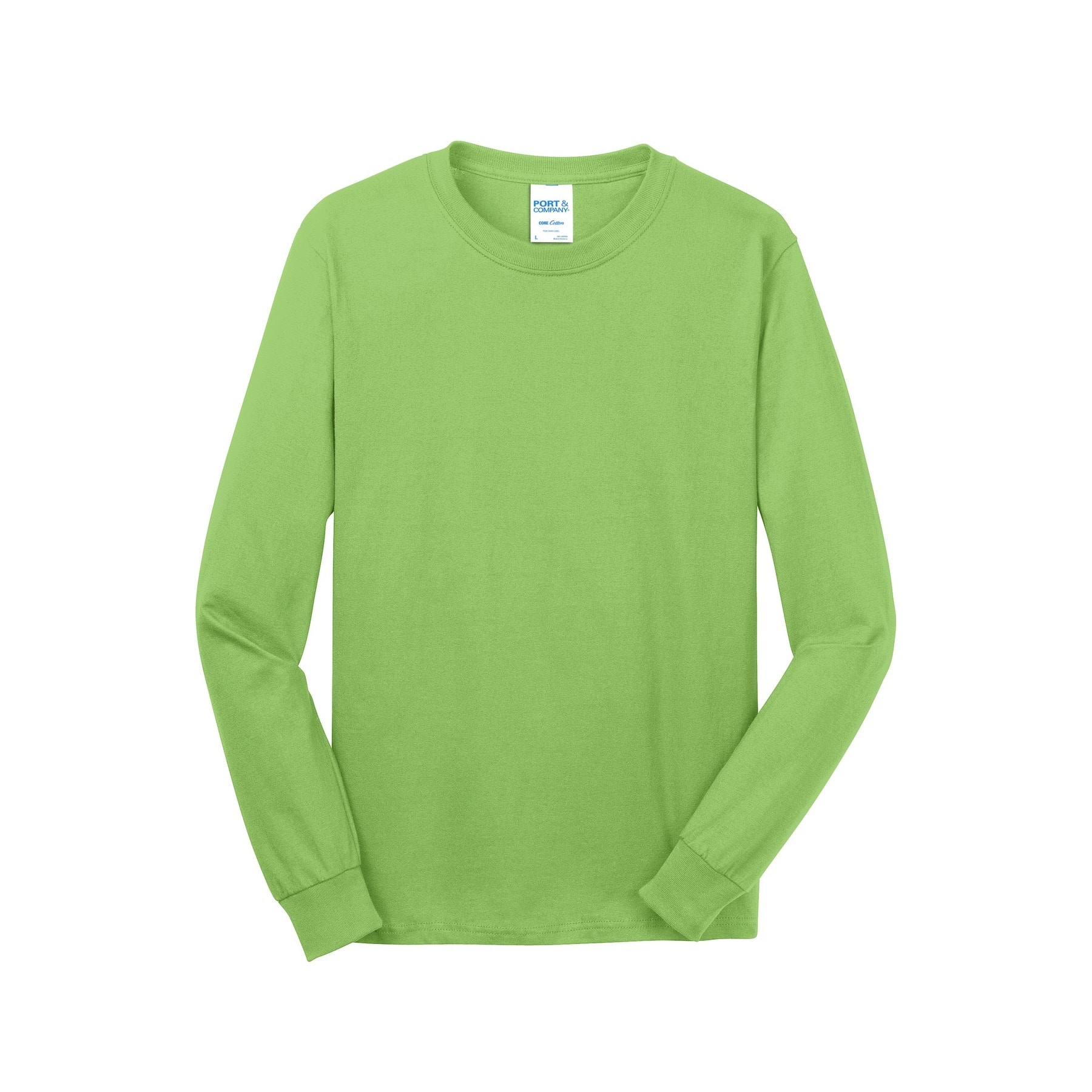 Port & Company® Long Sleeve Adult Core Cotton T-Shirt