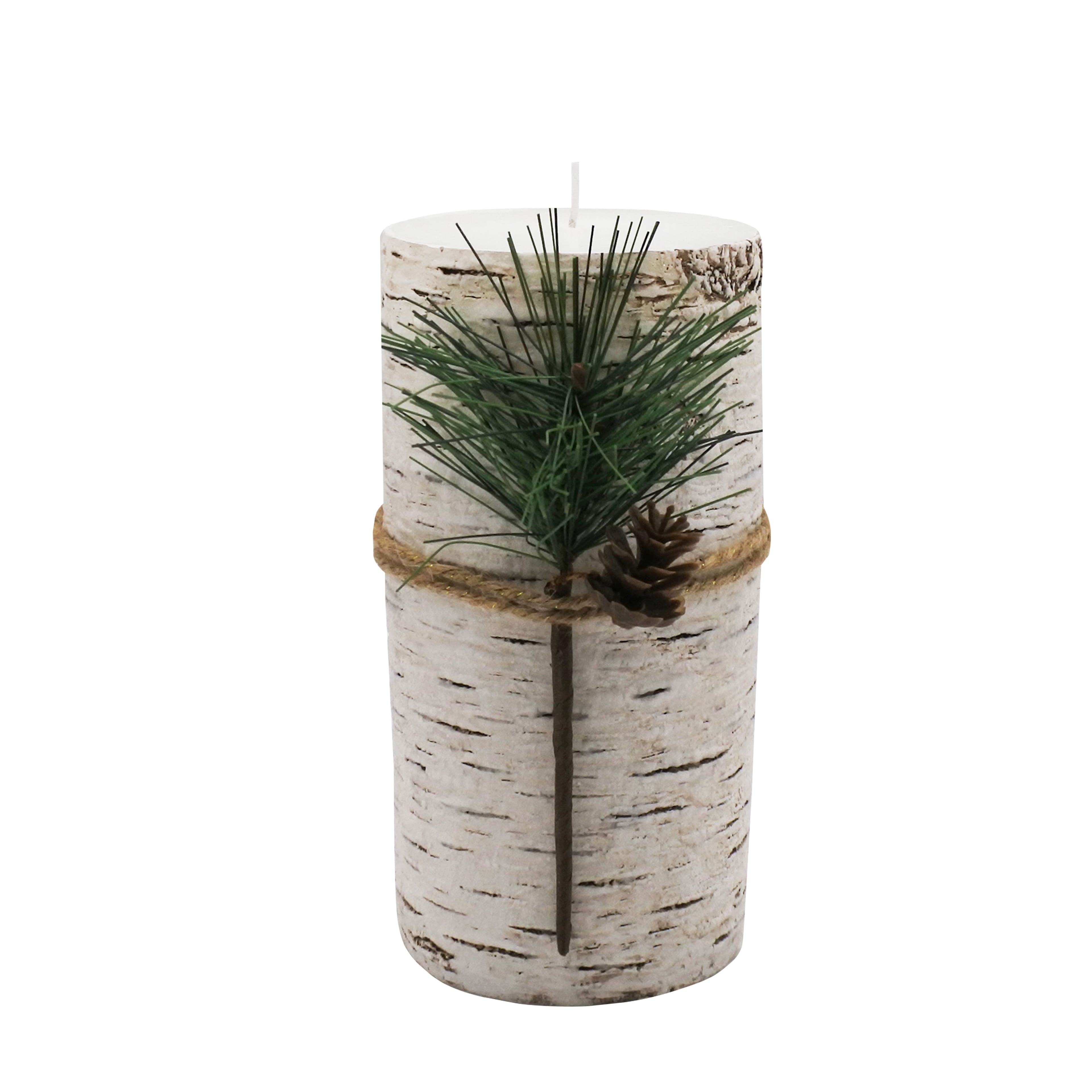 7&#x22; Birch &#x26; Pine Unscented Pillar Candle by Ashland&#xAE;