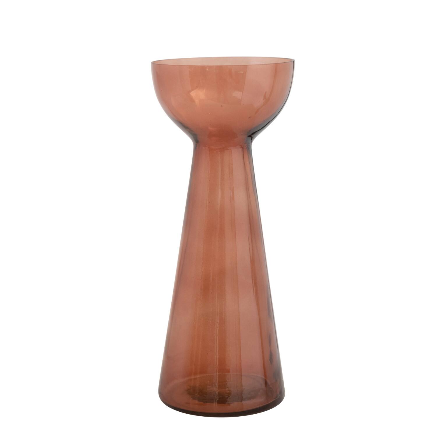 Hello Honey&#xAE; 12&#x22; Brown Modern Glass Vase