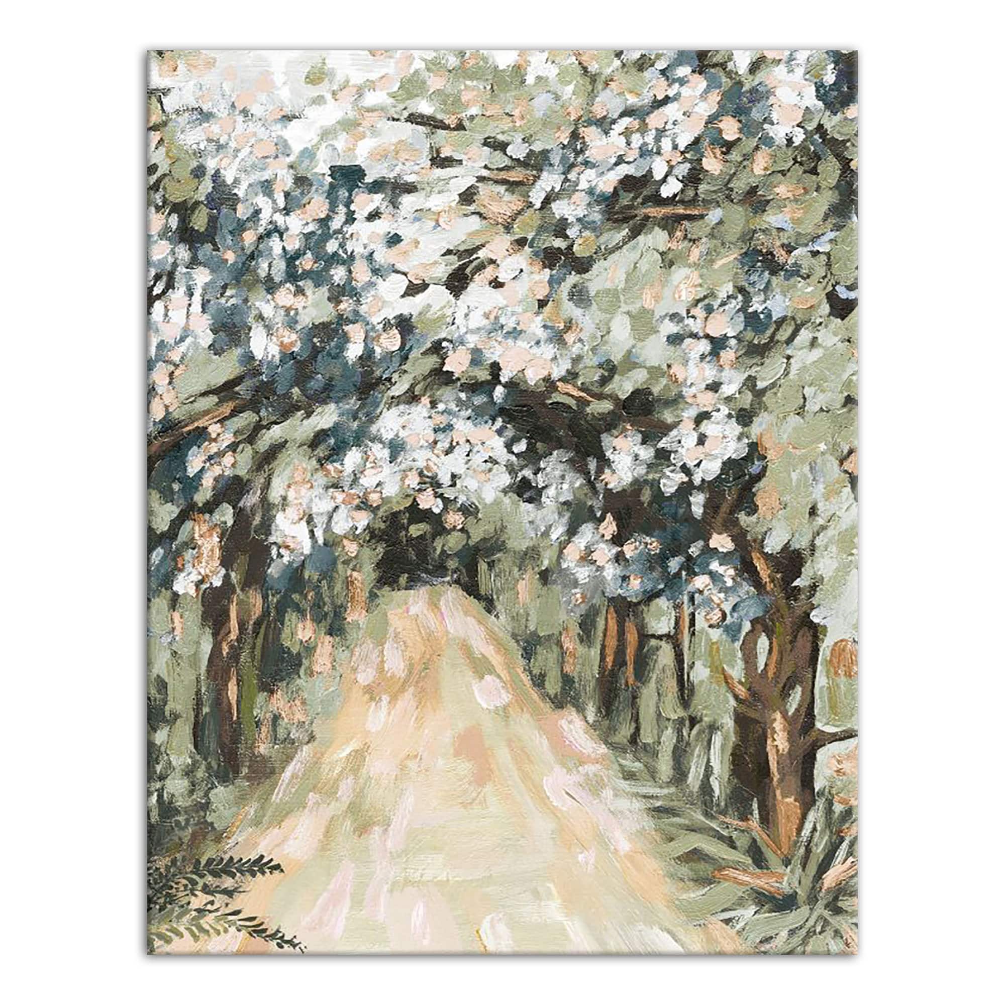 Soft Jewel Treescape 11&#x22; x 14&#x22; Canvas Wall Art