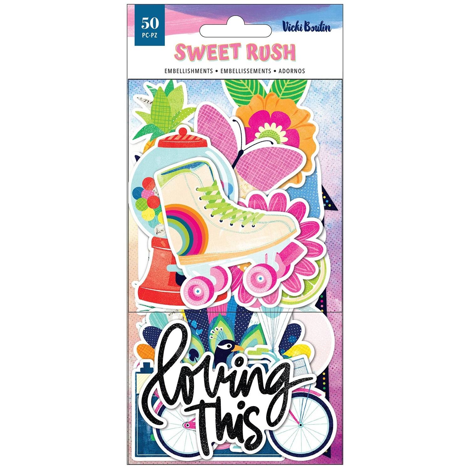American Crafts&#x2122; Vicki Boutin Sweet Rush Ephemera Cardstock Die-Cuts