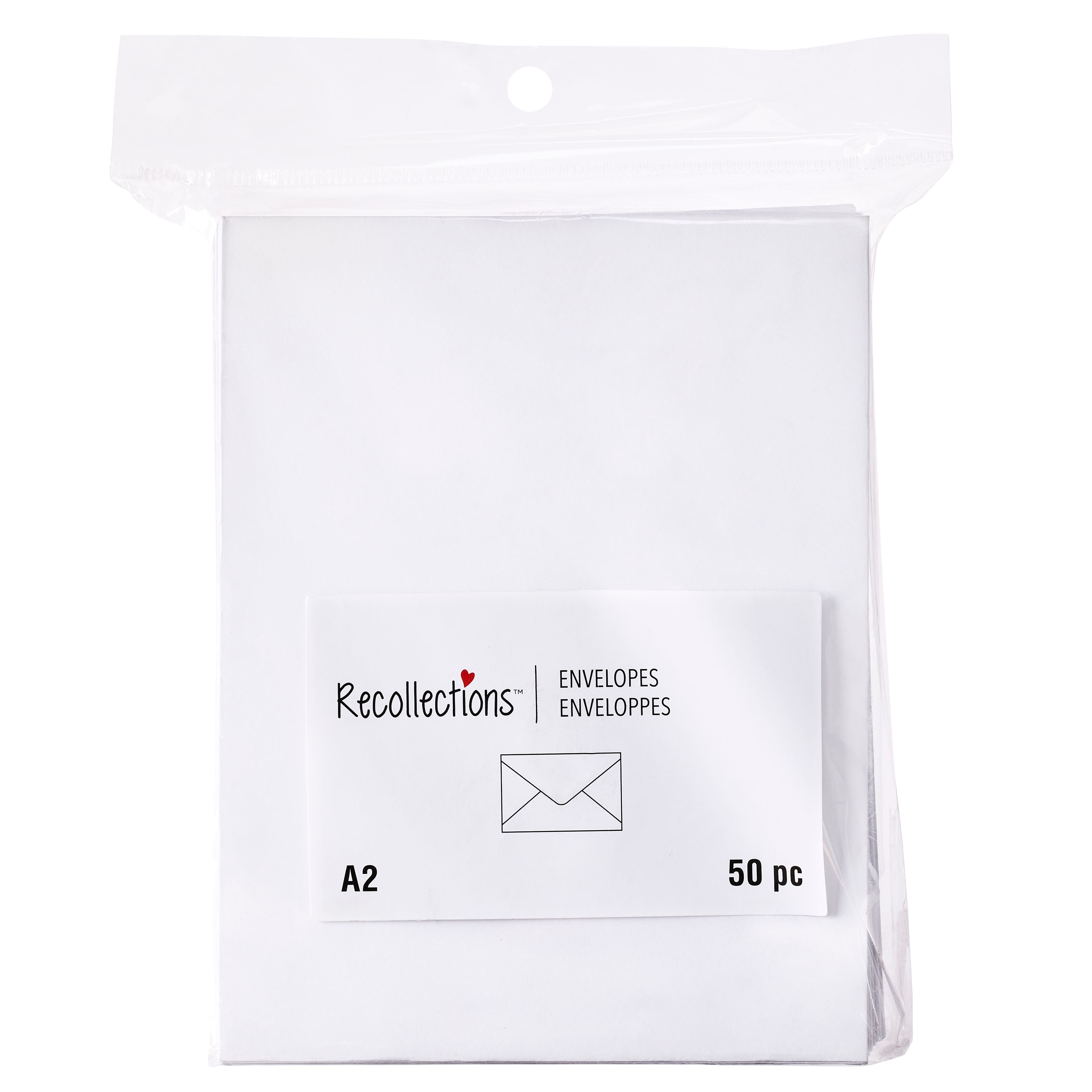 16 Packs: 50 ct. (800 total) 4.6&#x22; x 5.75&#x22; White Envelopes by Recollections&#xAE;