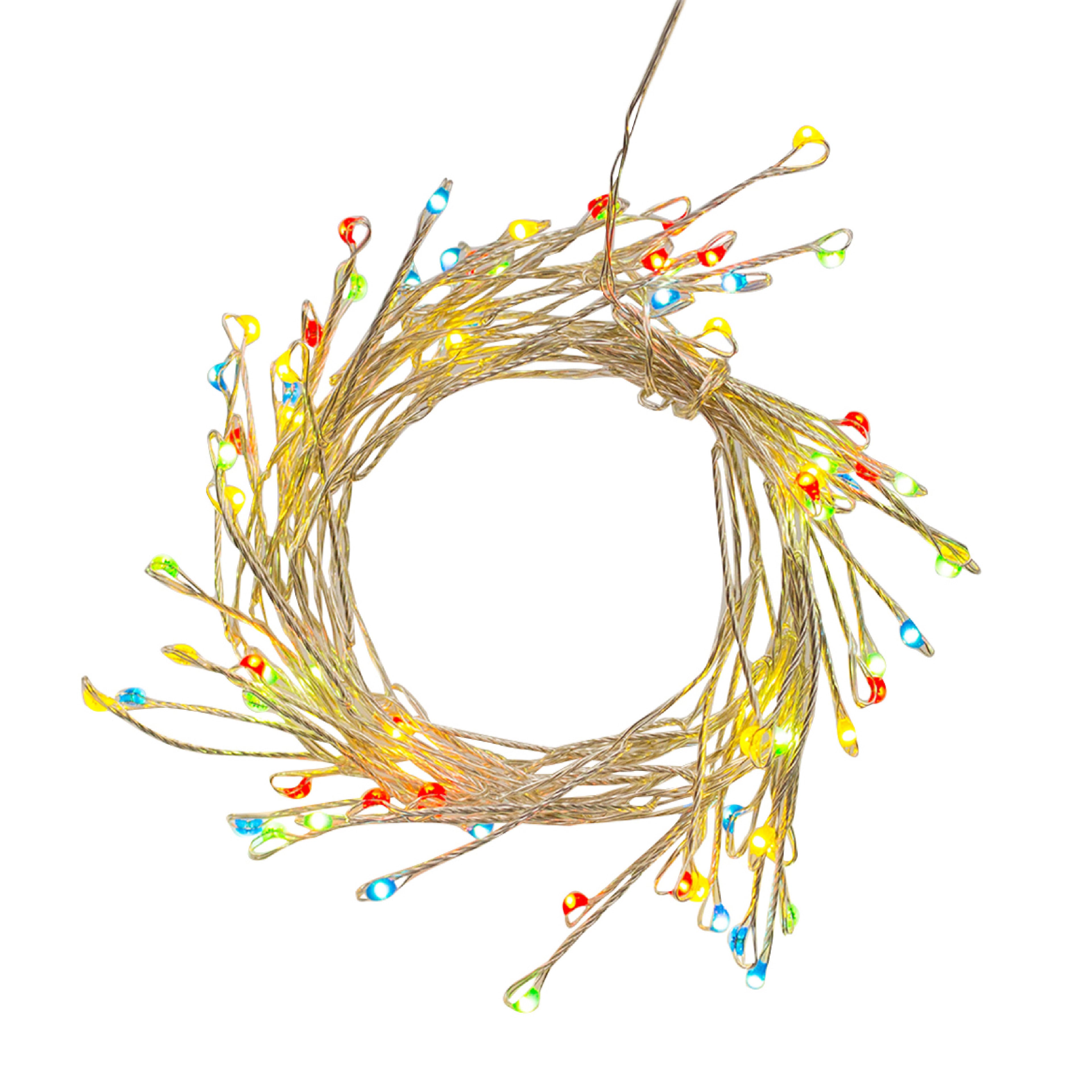 80ct. Multicolor LED Firecracker String Lights on Silver Wire by Ashland®