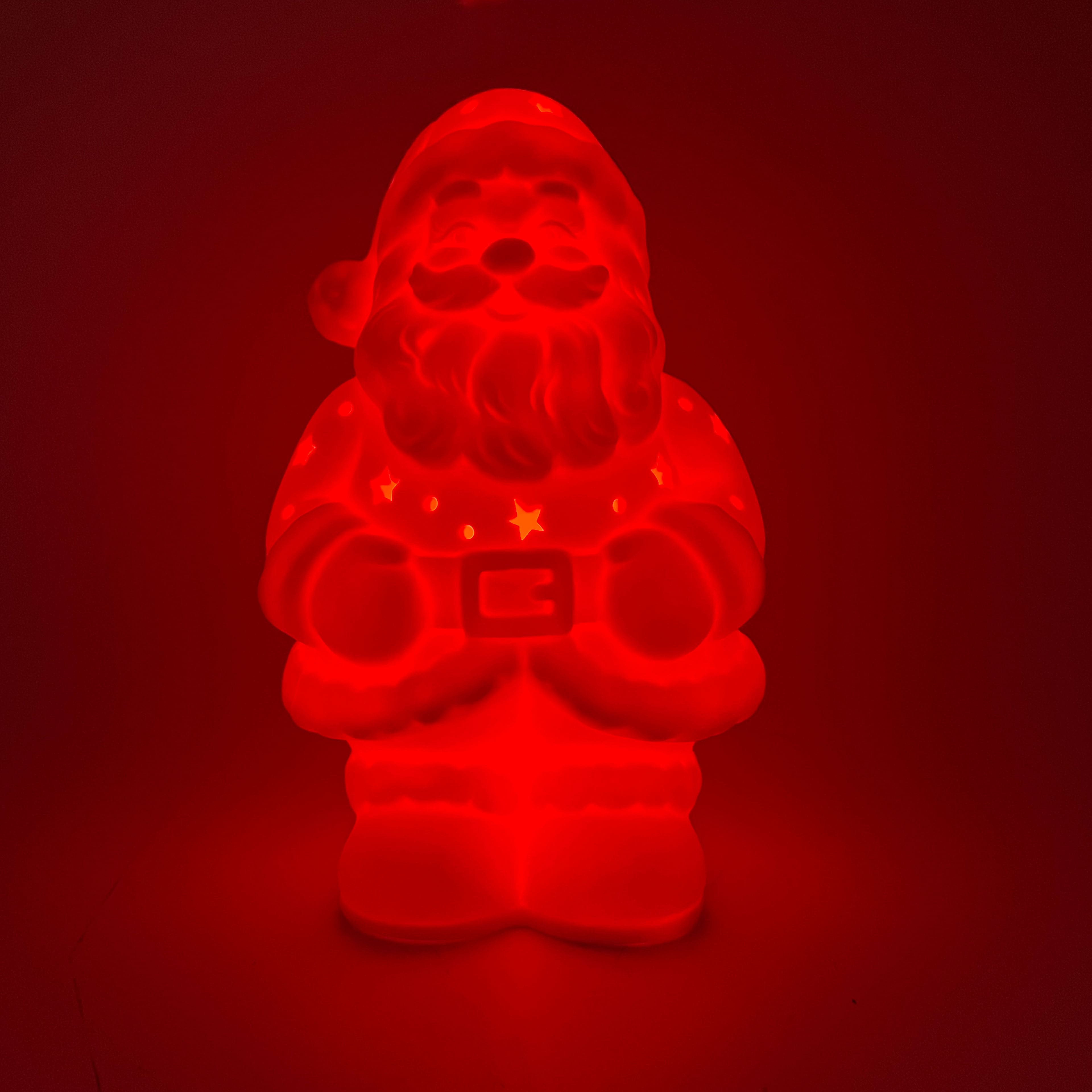 7.75&#x22; Santa DIY LED Ceramic D&#xE9;cor by Make Market&#xAE;