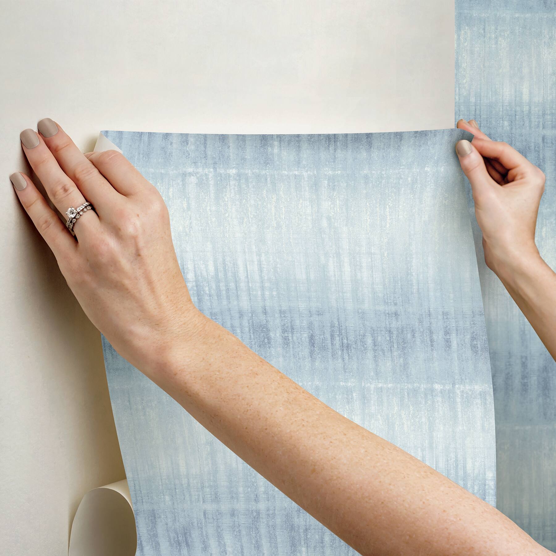 InHome Sanctuary Blue Peel &#x26; Stick Wallpaper