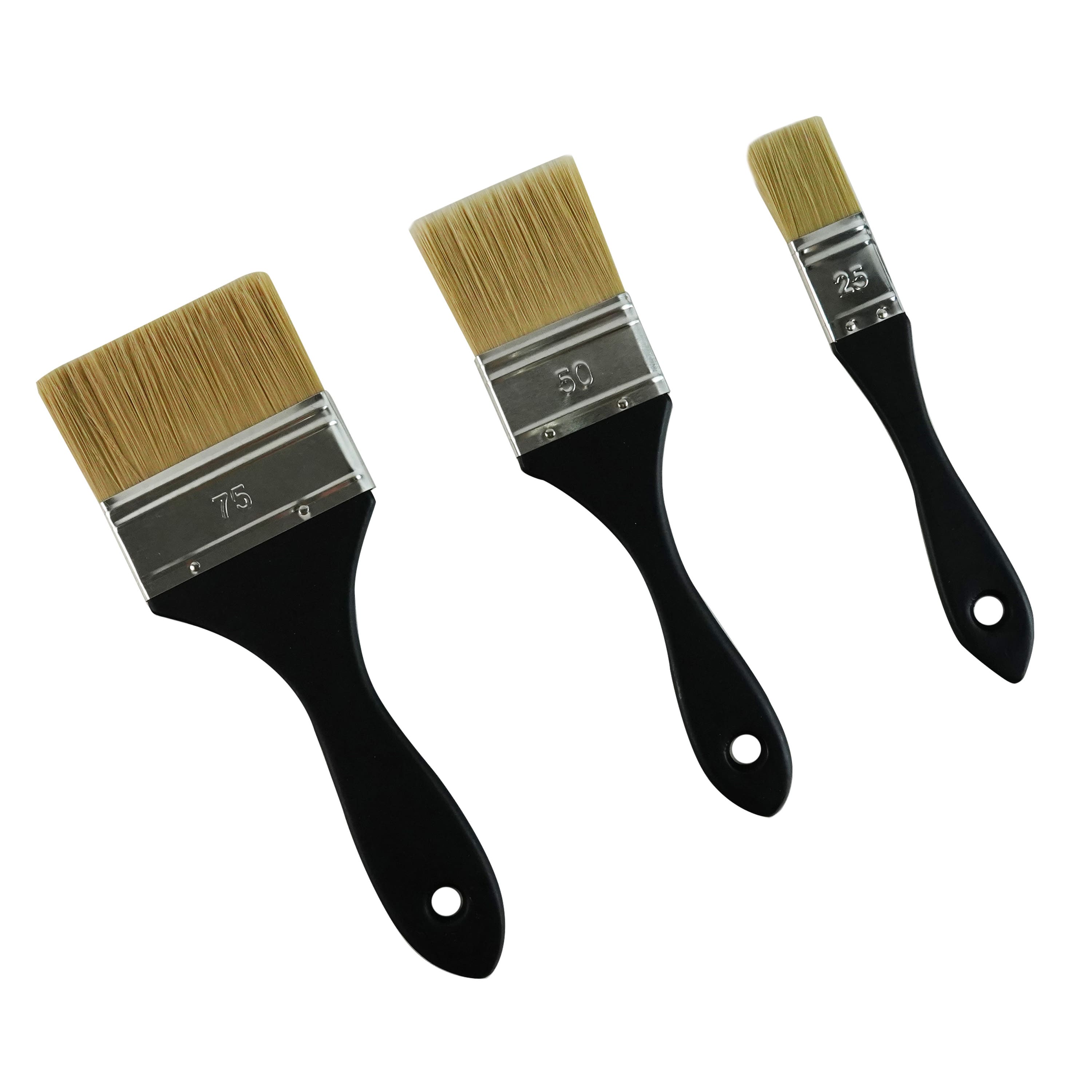 Flat Mottler Taklon 3 Piece Mixed Media Brush Set by Artist's Loft®