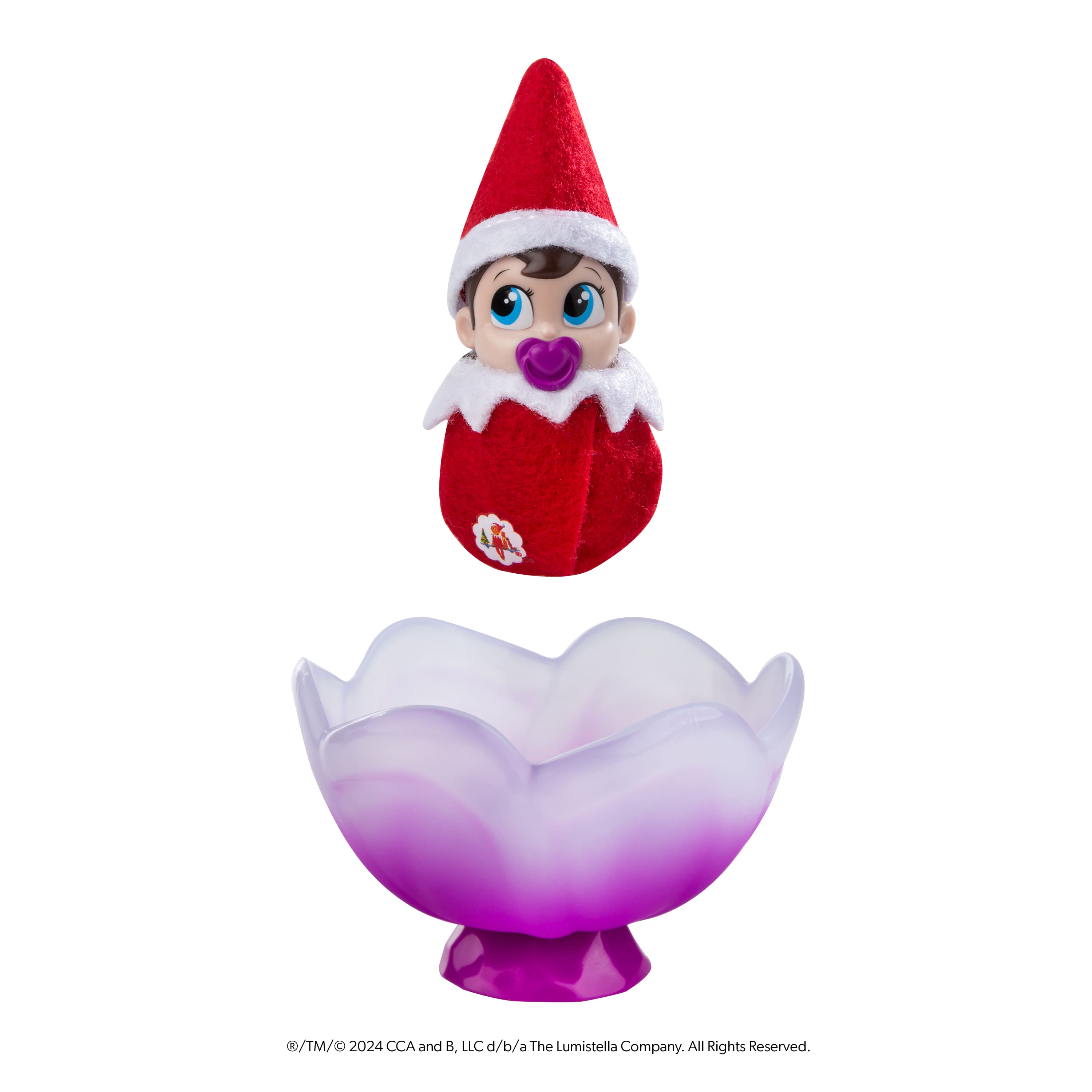 The Elf on the Shelf&#xAE; Frost Pips&#x2122; Mini Blooms Blue Eyed Girl Elf Baby