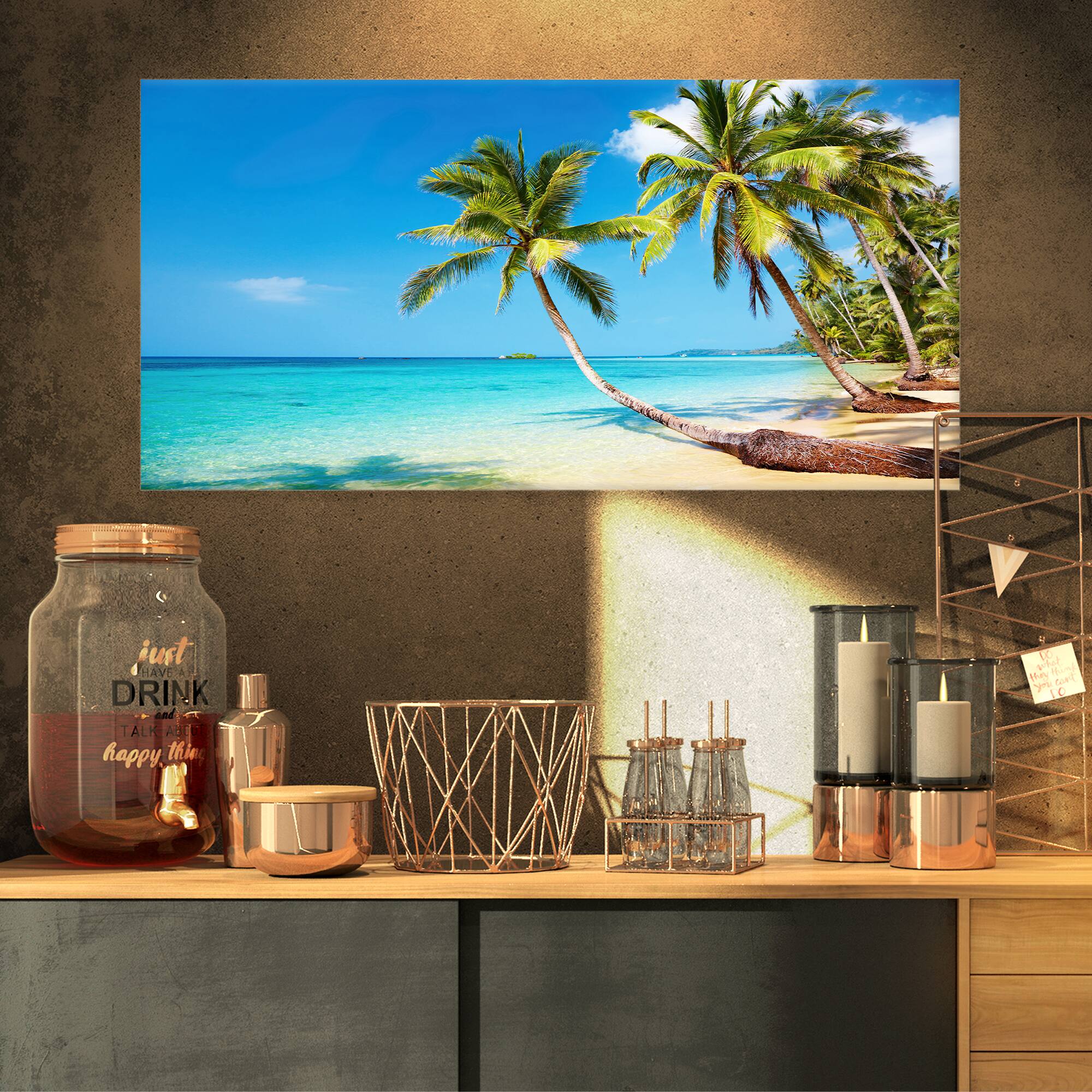 Designart - Tropical Beach - Photography Seascape Canvas Print