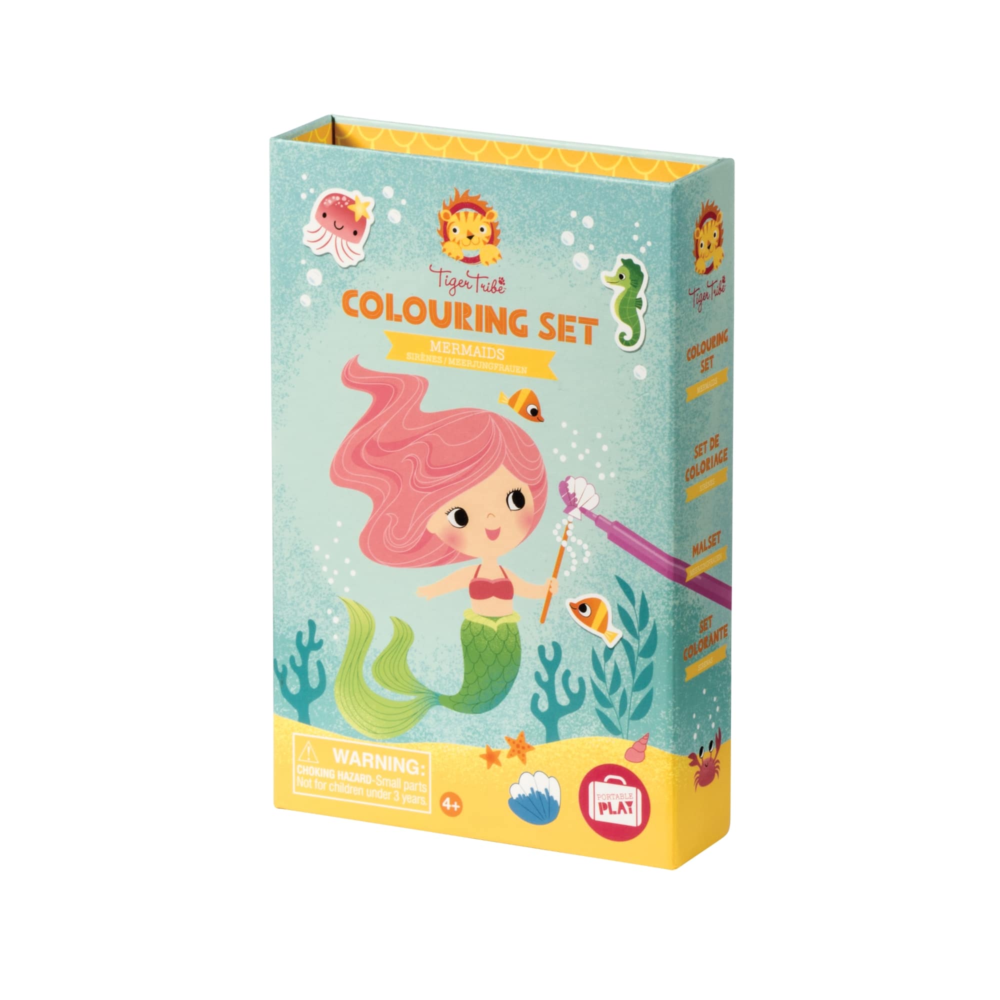 Tiger Tribe Mermaids Coloring Set with Markers &#x26; Stickers