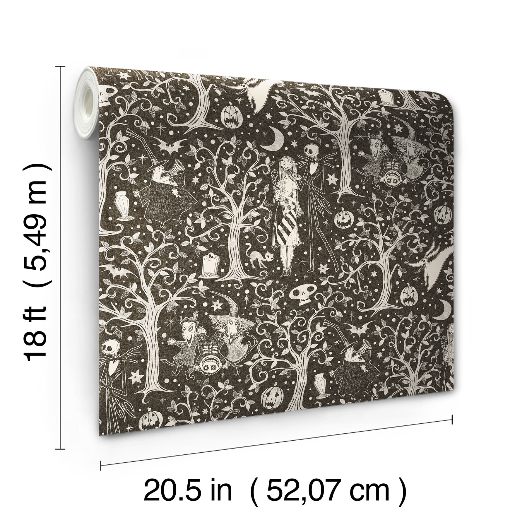 RoomMates Disney® Tim Burton's The Nightmare Before Christmas Forest Peel & Stick Wallpaper