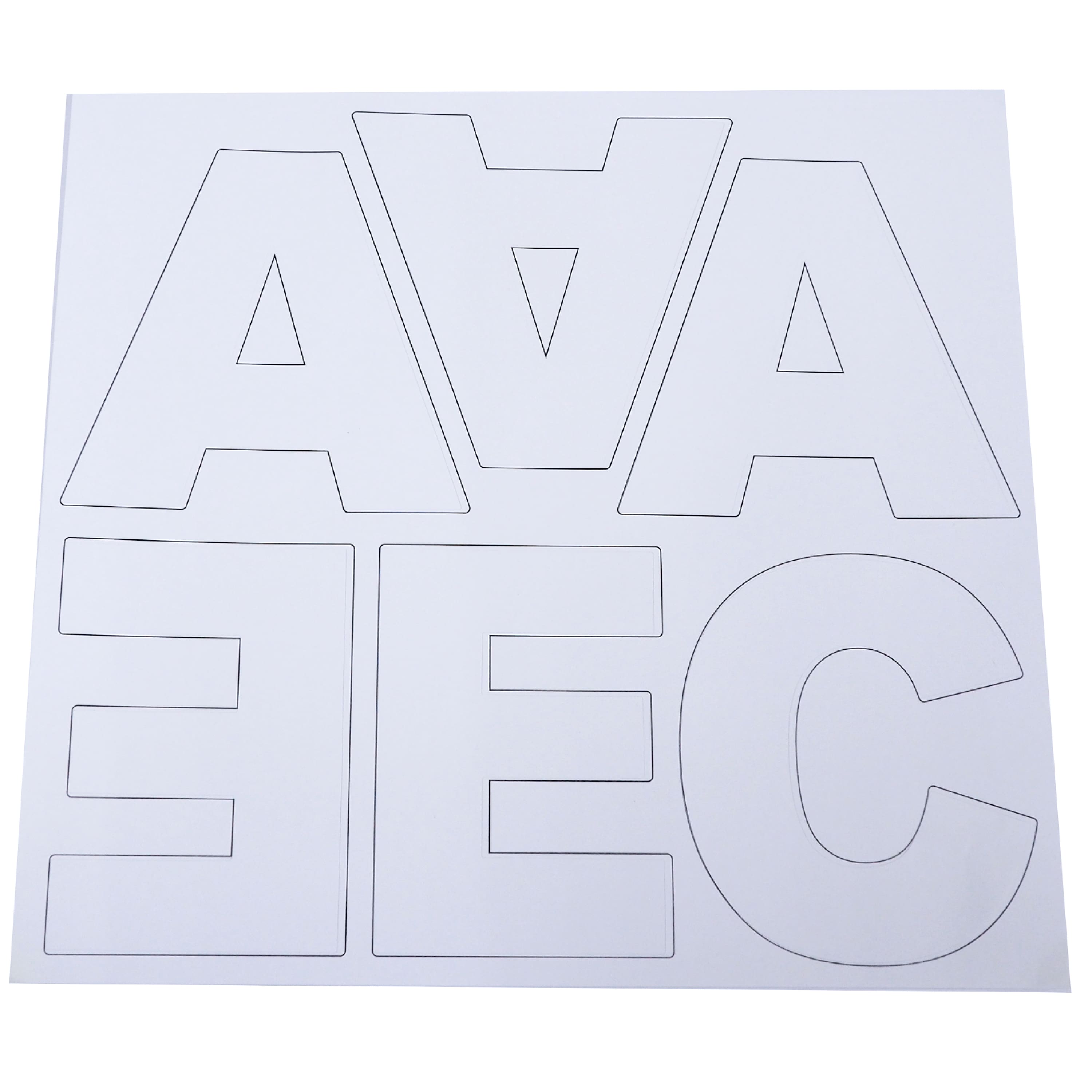 Large White Block Alphabet Stickers by Recollections™