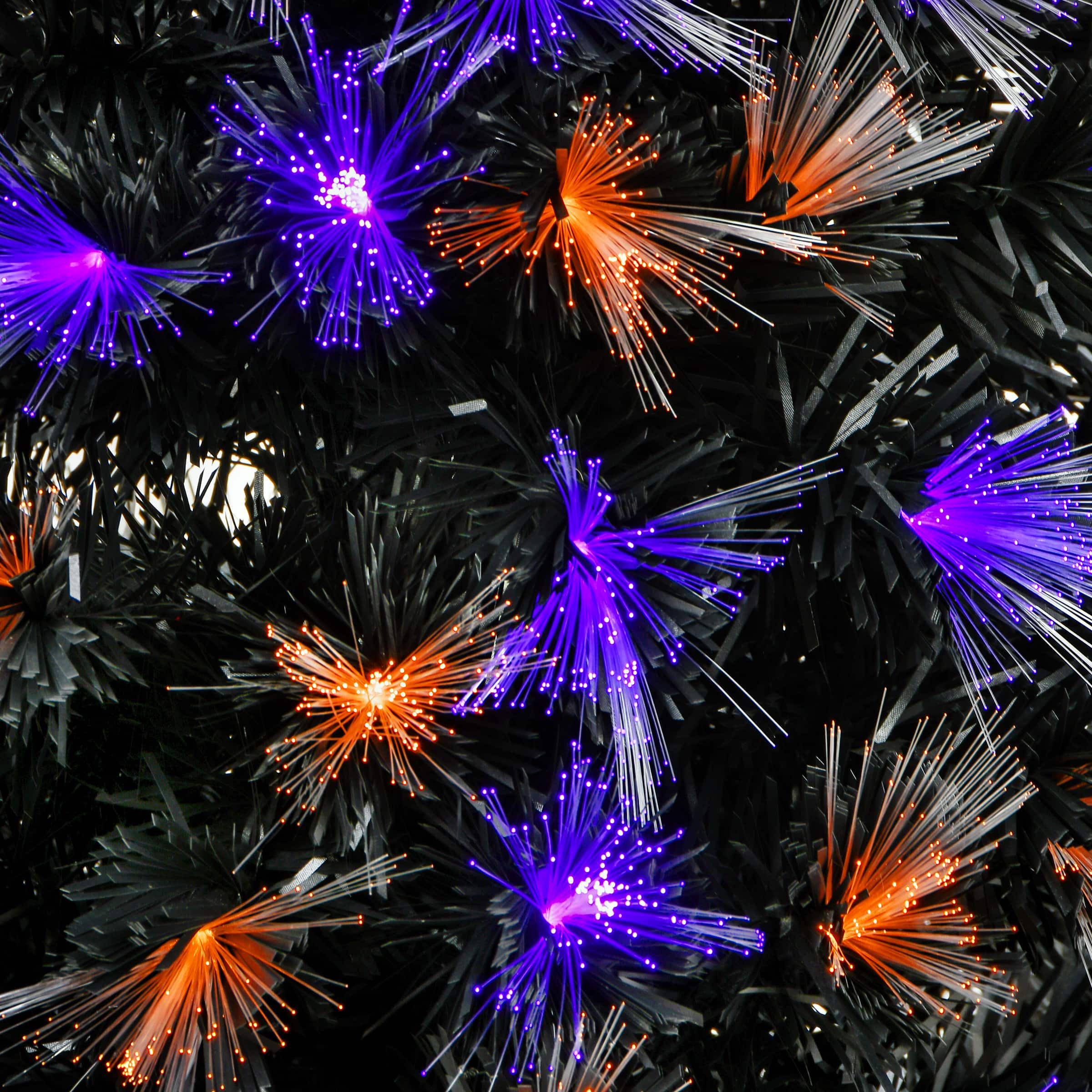 48'' Black Fiber Optic Halloween Entrance Tree