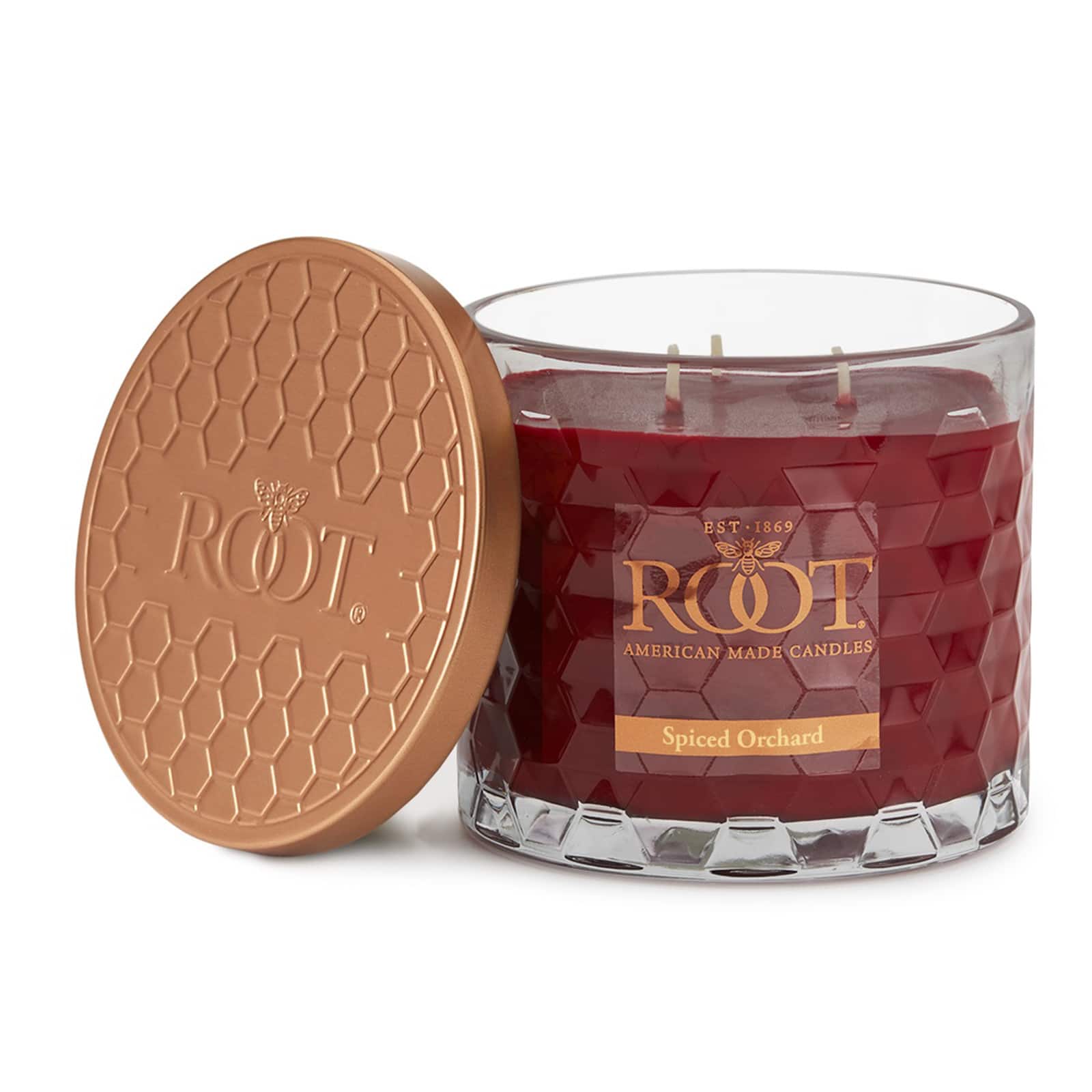 Root Candles Signature 3-Wick Honeycomb Beeswax Blend Jar Candle