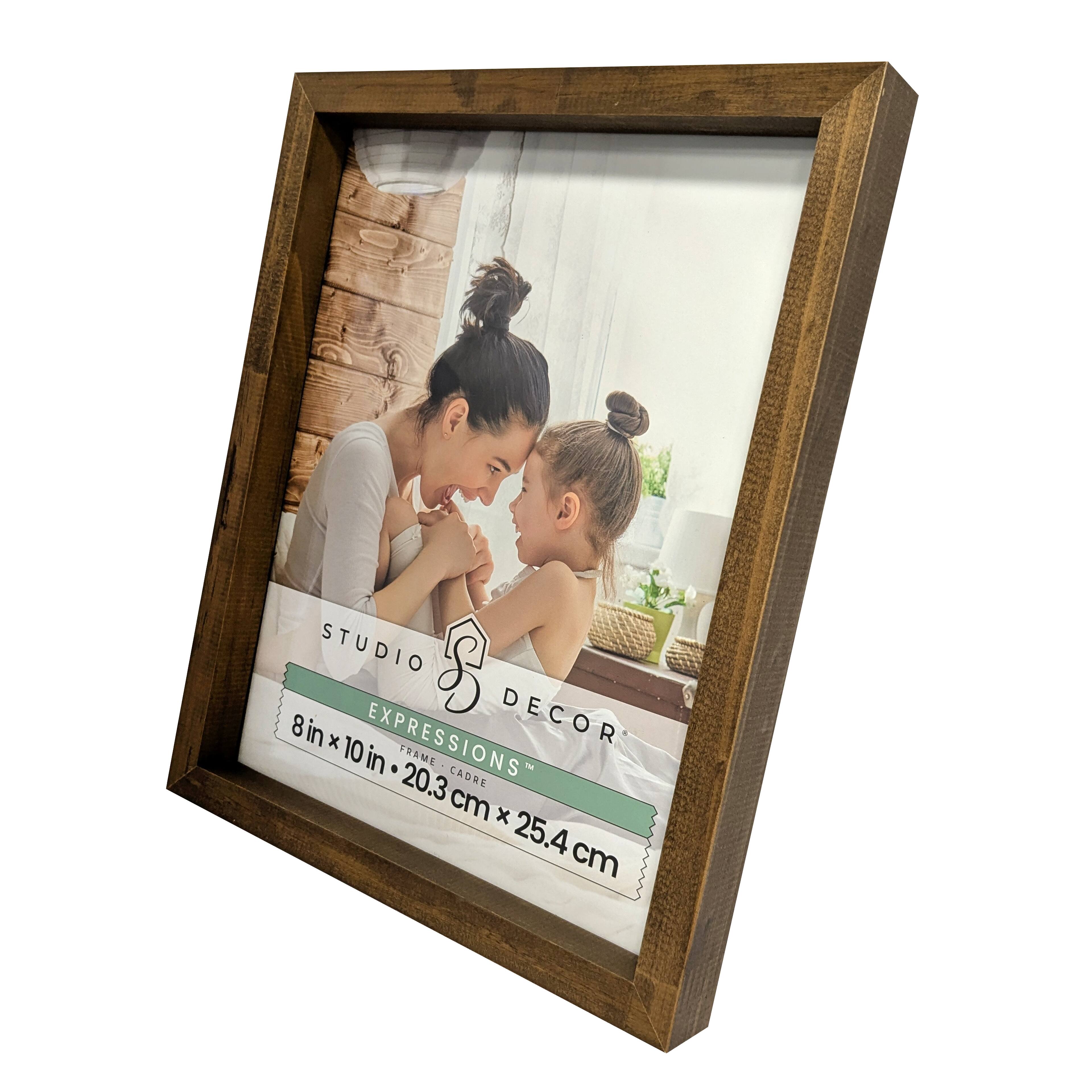 Expressions&#x2122; Brown Linear Wood Frame by Studio D&#xE9;cor&#xAE;