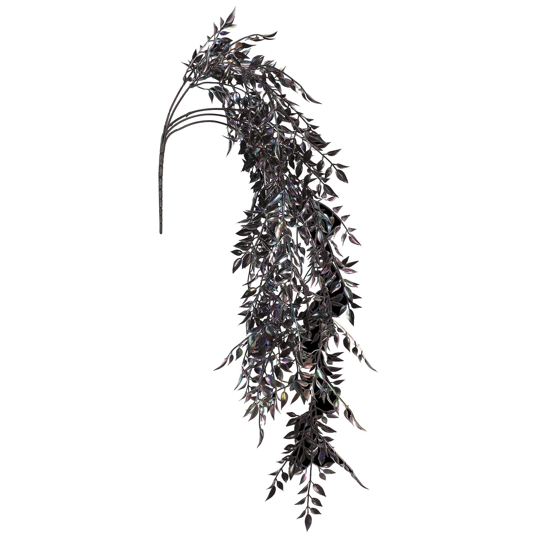 32&#x22; Metallic Black Hanging Bamboo Halloween Bush by Ashland&#xAE;