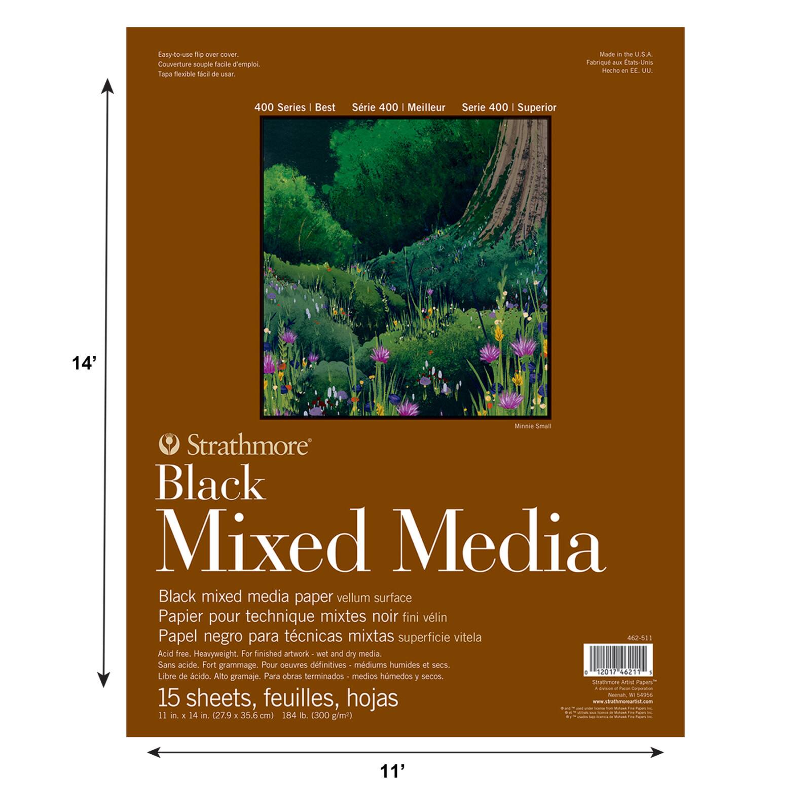 Strathmore® 400 Series Black Mixed Media Paper Pad