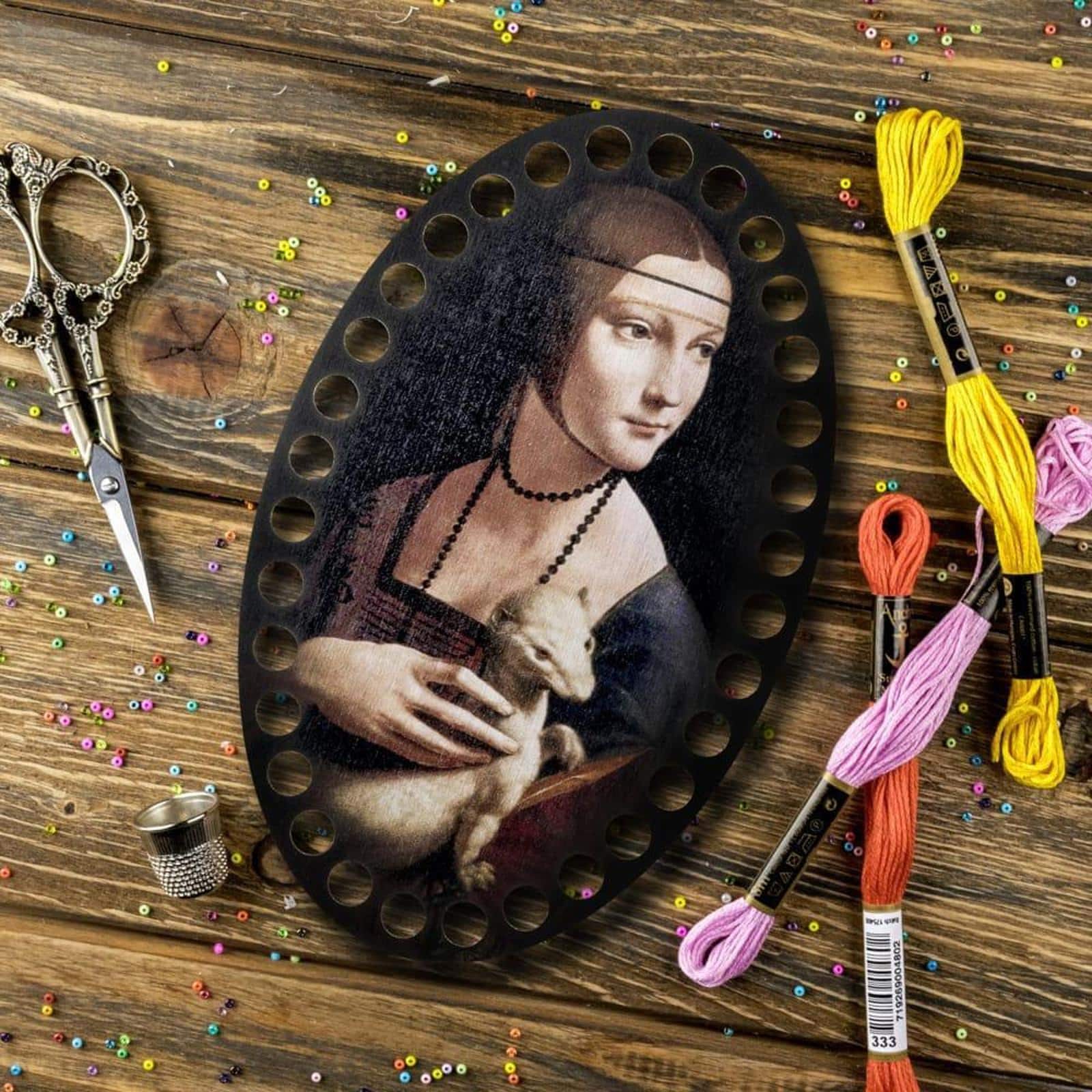 Wonderland Crafts Famous Paintings Ermine Thread Organizer