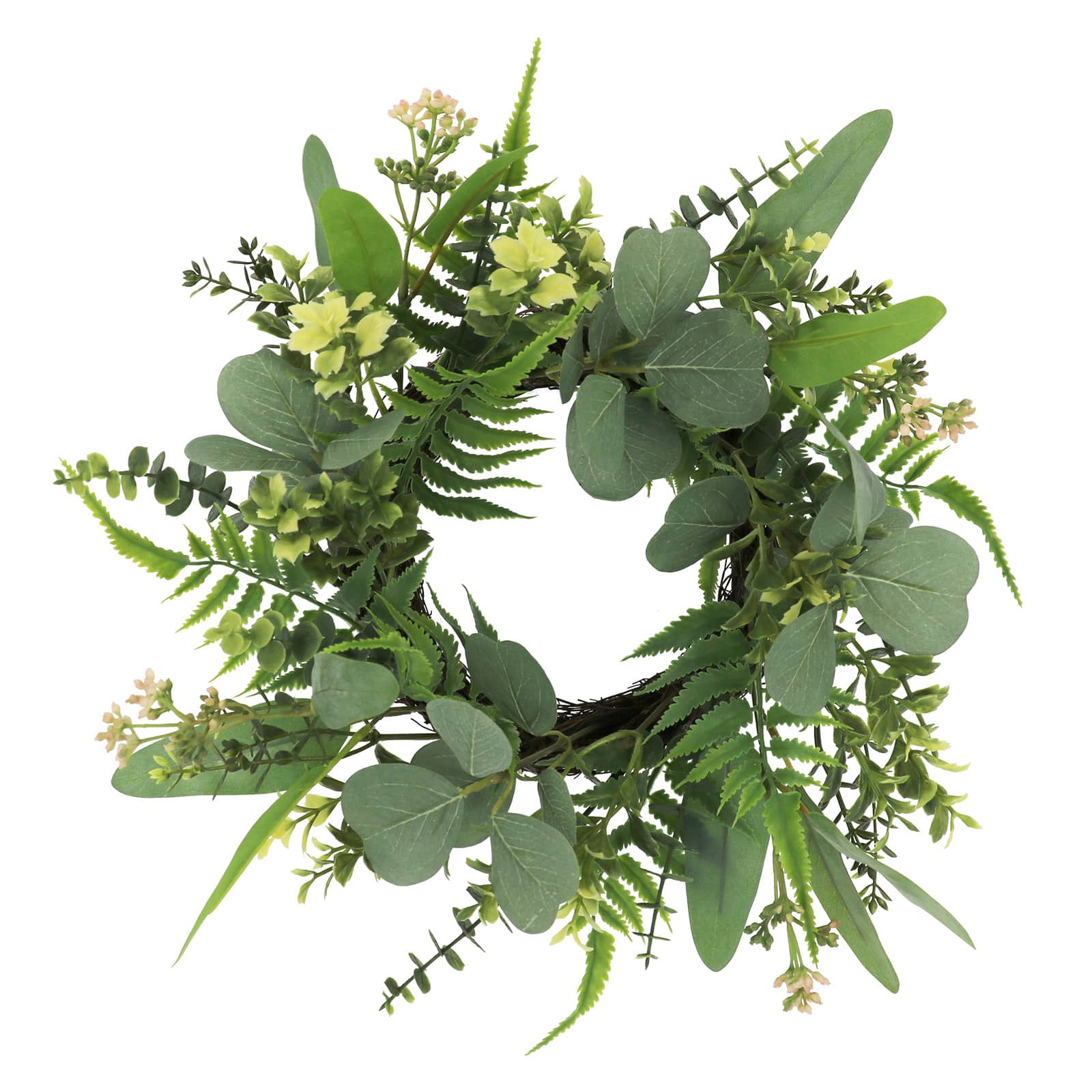 12&#x22; Mini Eucalyptus &#x26; Sedum Wreath by Ashland&#xAE;